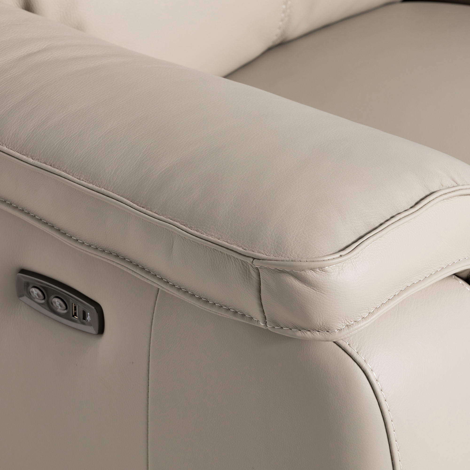 Arno Power Recliner Chair - RY-602E (Oatmeal)