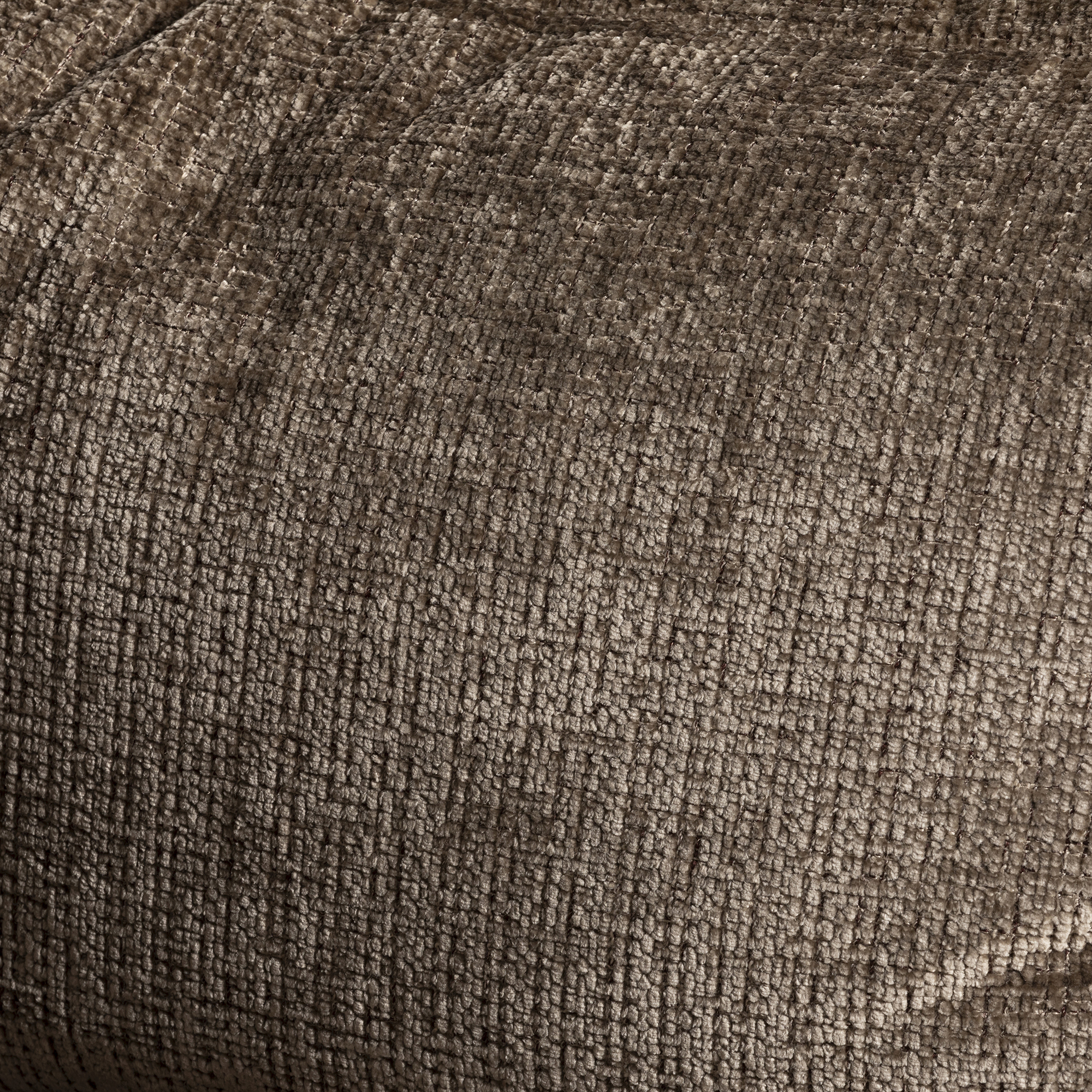 Taunton Brown Leather 3 Seater Sofa with Fabric Seat Cushions, In Roaming Valley body, Antique Brass Studs