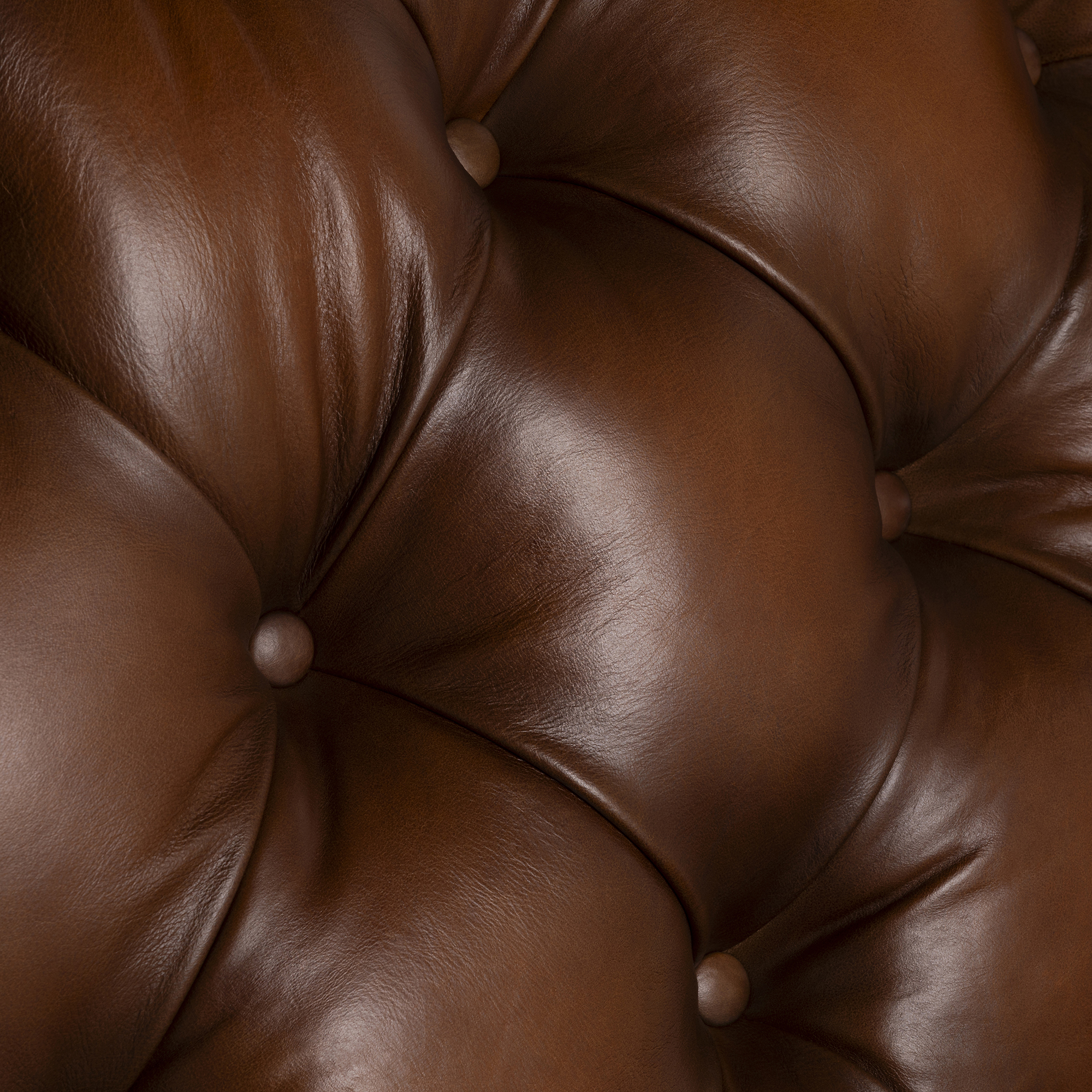 Ullswater Brown Leather Buttoned Armchair With Electric Reclining, Vintage Tobacco, Brass Studs, Mahogany Feet