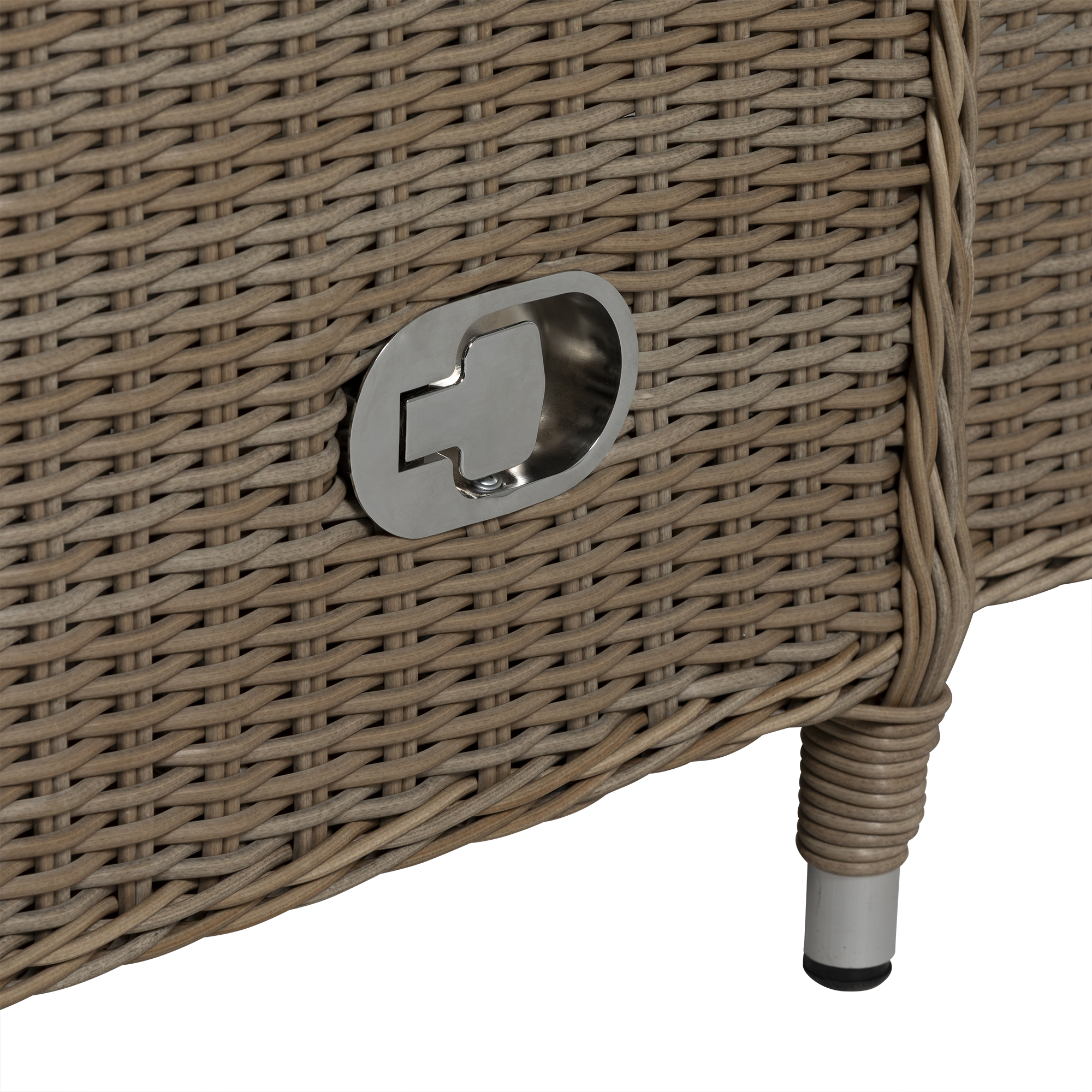 Navene Garden Reclining Wicker Sun Lounger