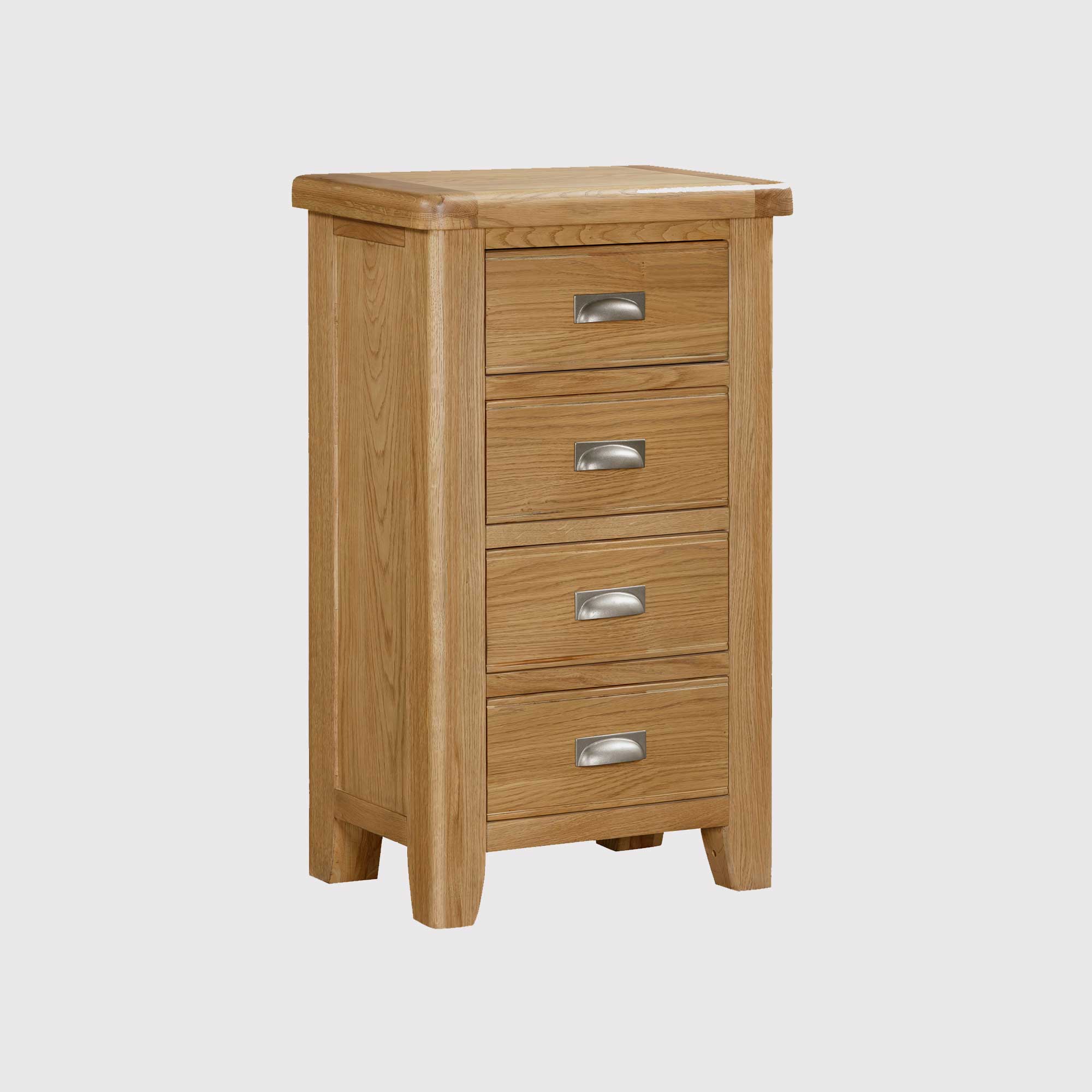 Raithwaite Solid Oak 4 Drawer Tall Chest