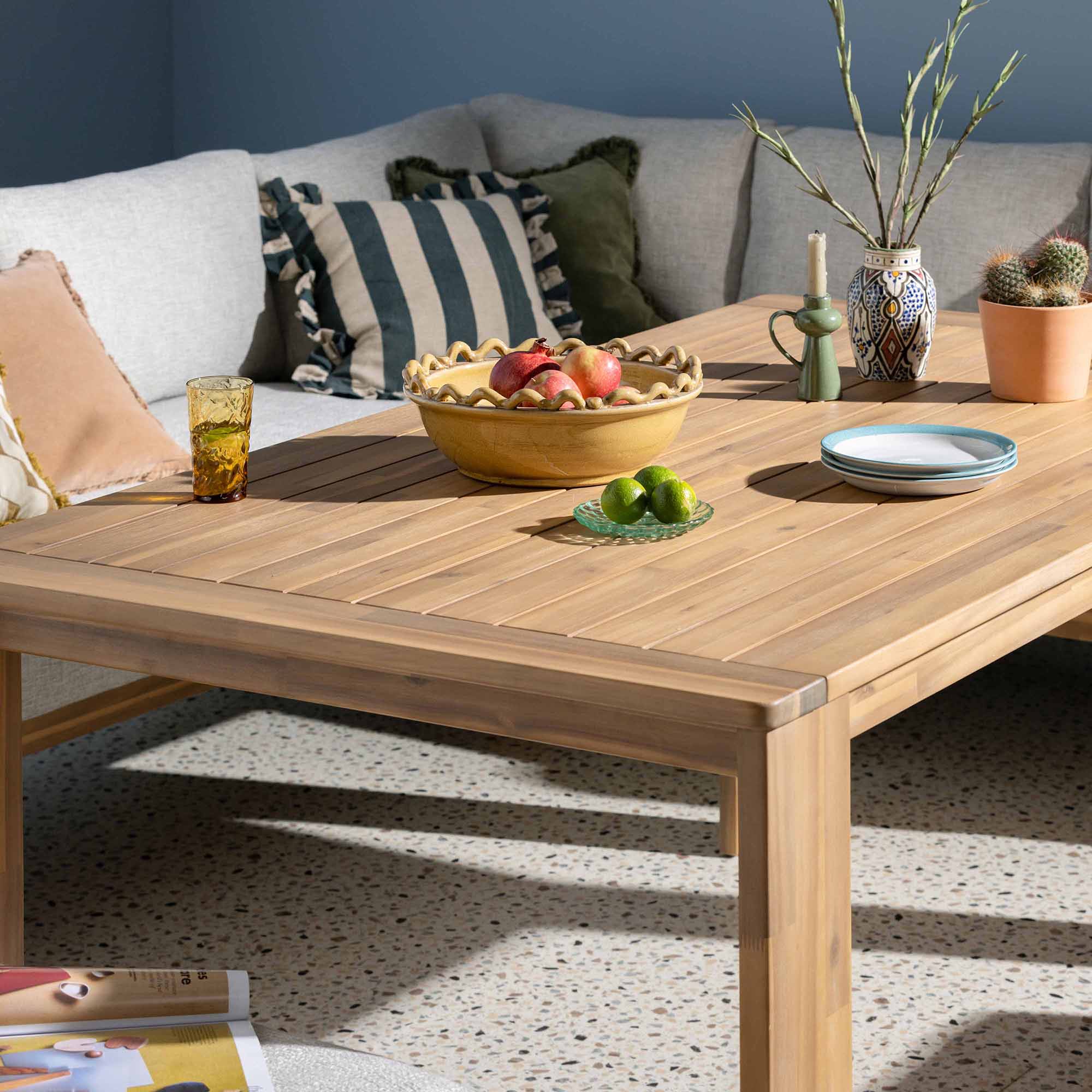 Tignale 8 Seater Acacia Wood Garden Corner Dining Set