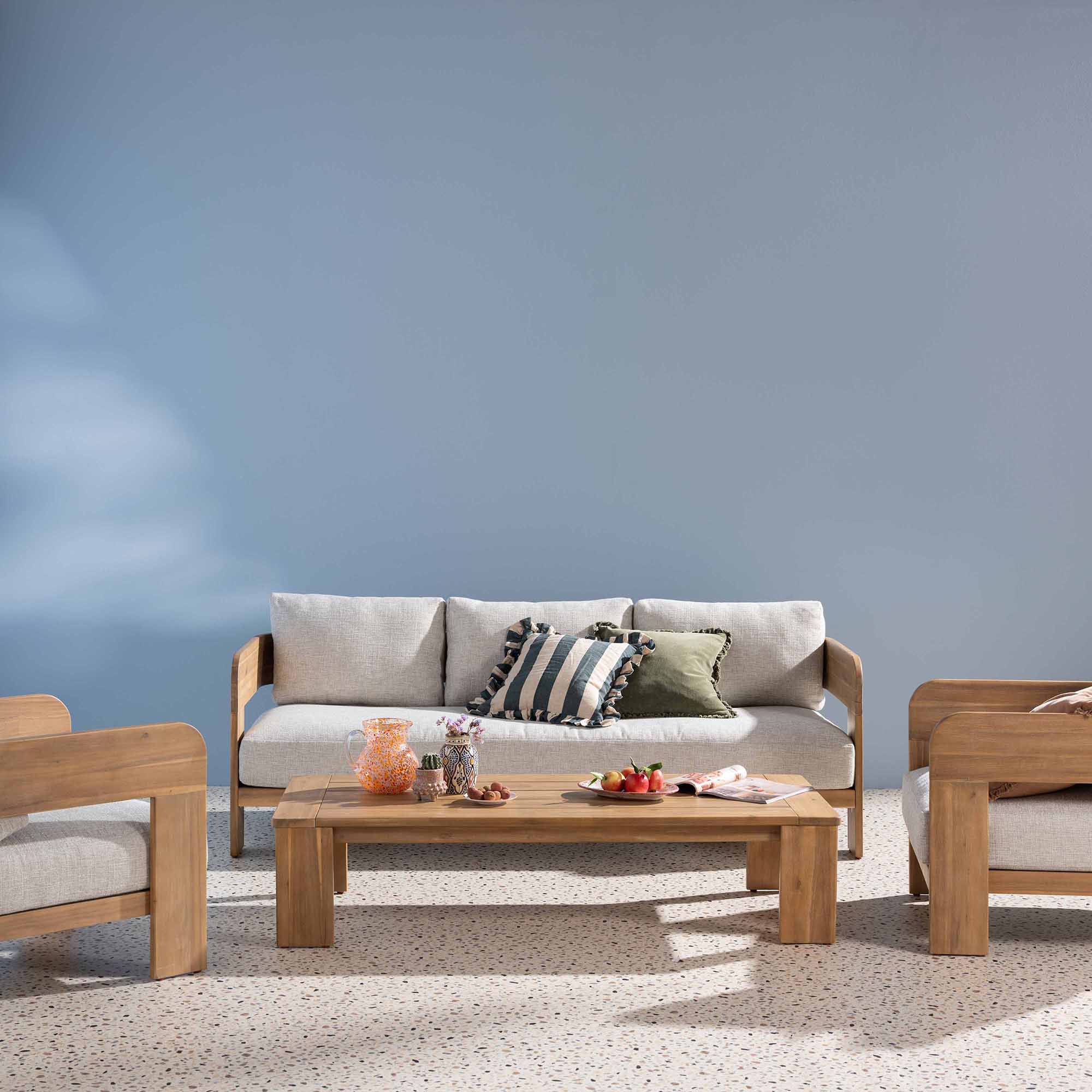 Tignale 5 Seater Garden Acacia Wood Lounge Set