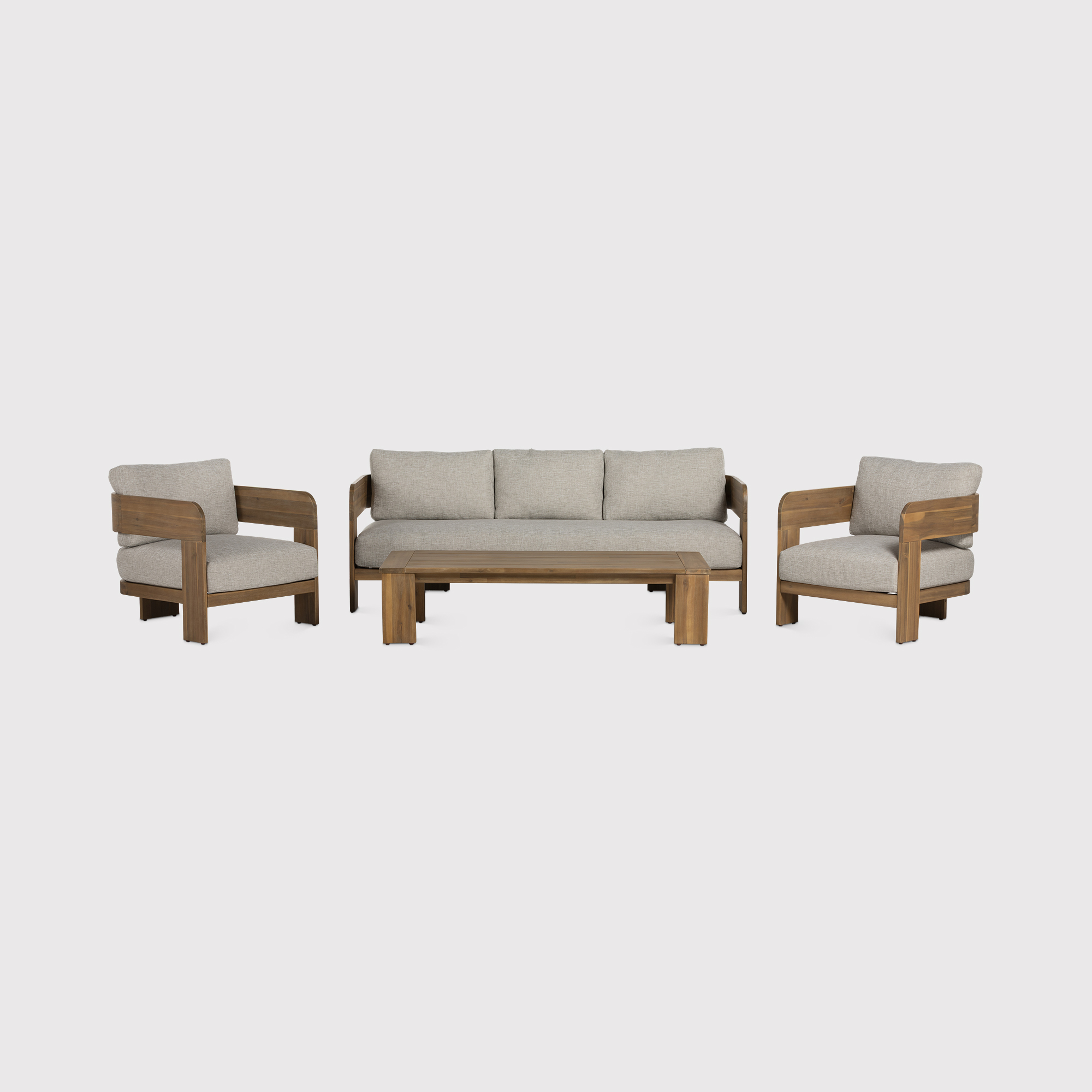 Tignale 5 Seater Garden Acacia Wood Lounge Set