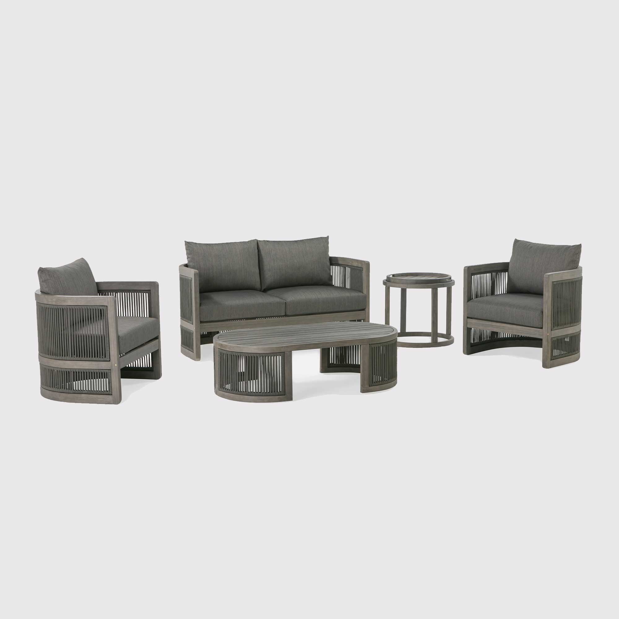 Tonga Grey Garden Lounge Set