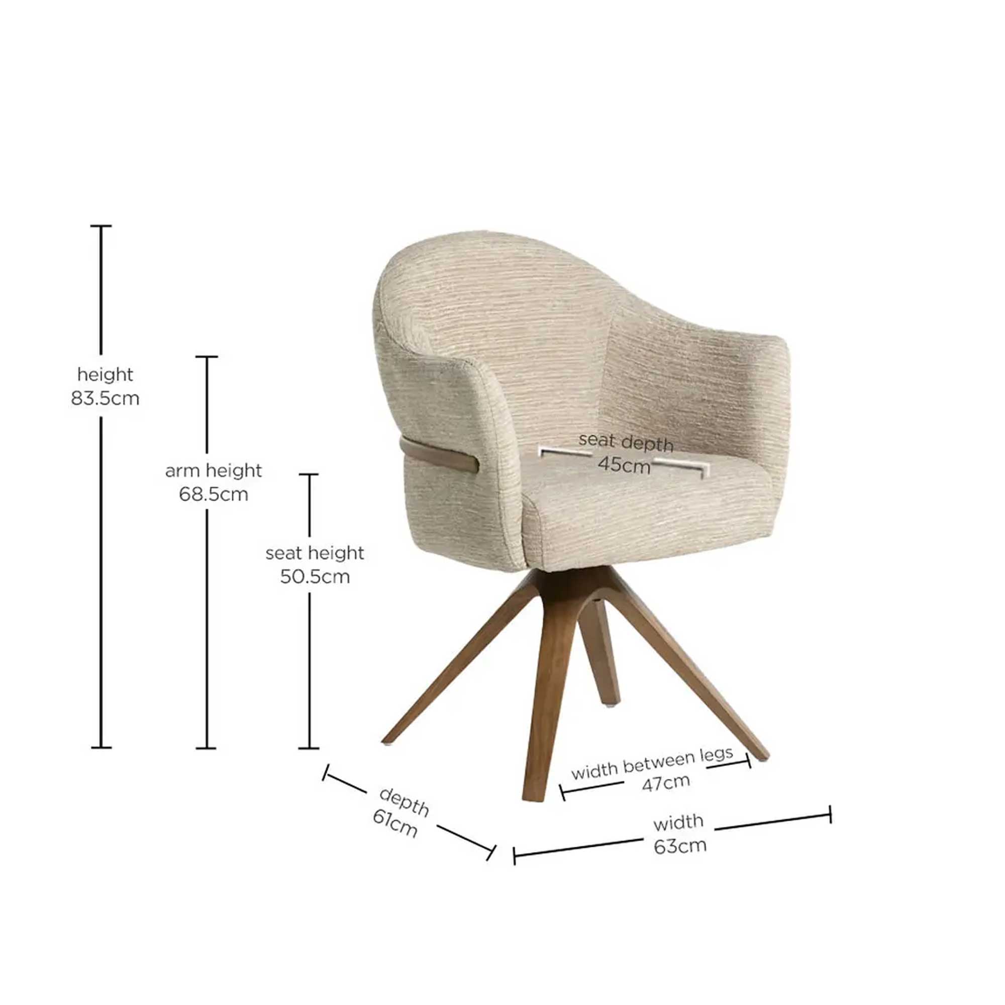 Fitzgerald Swivel Dining Chair