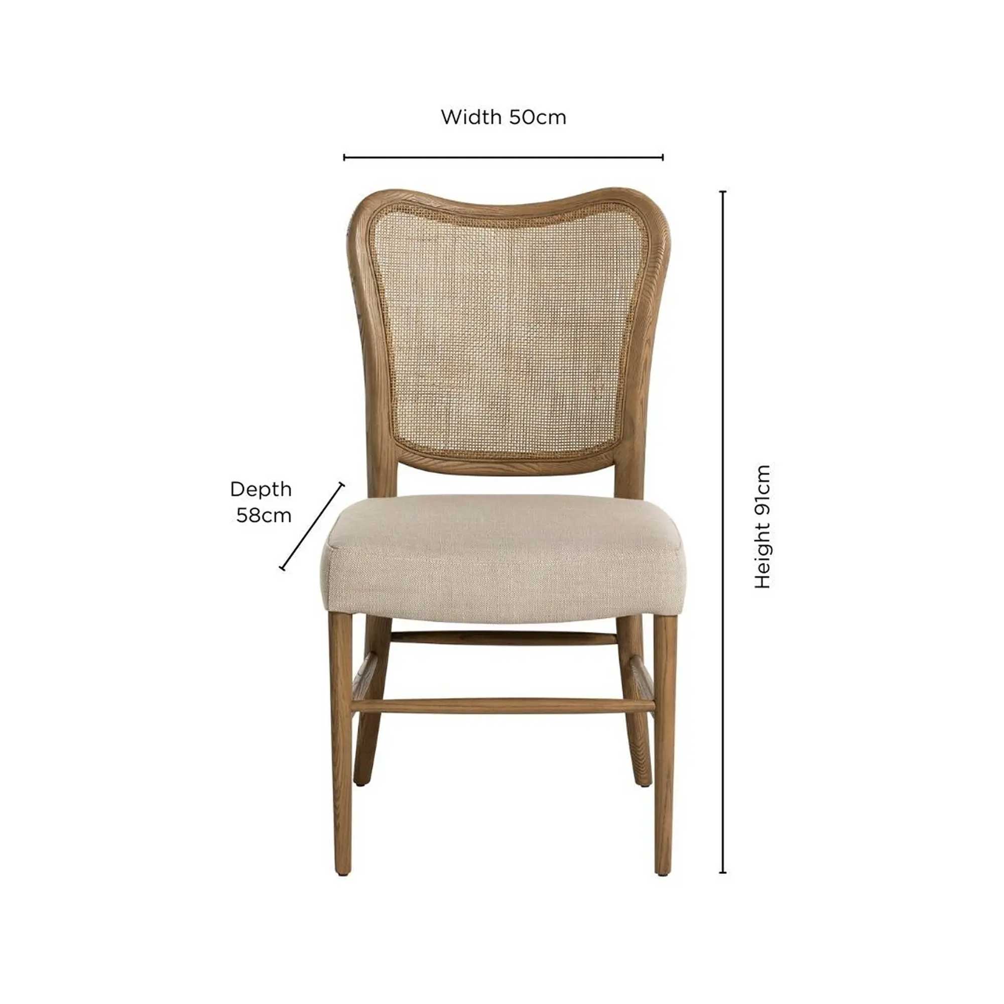 Hepworth Dining Chair - PJ772 Ligh Grey Fabric with PJF074 Ash Legs