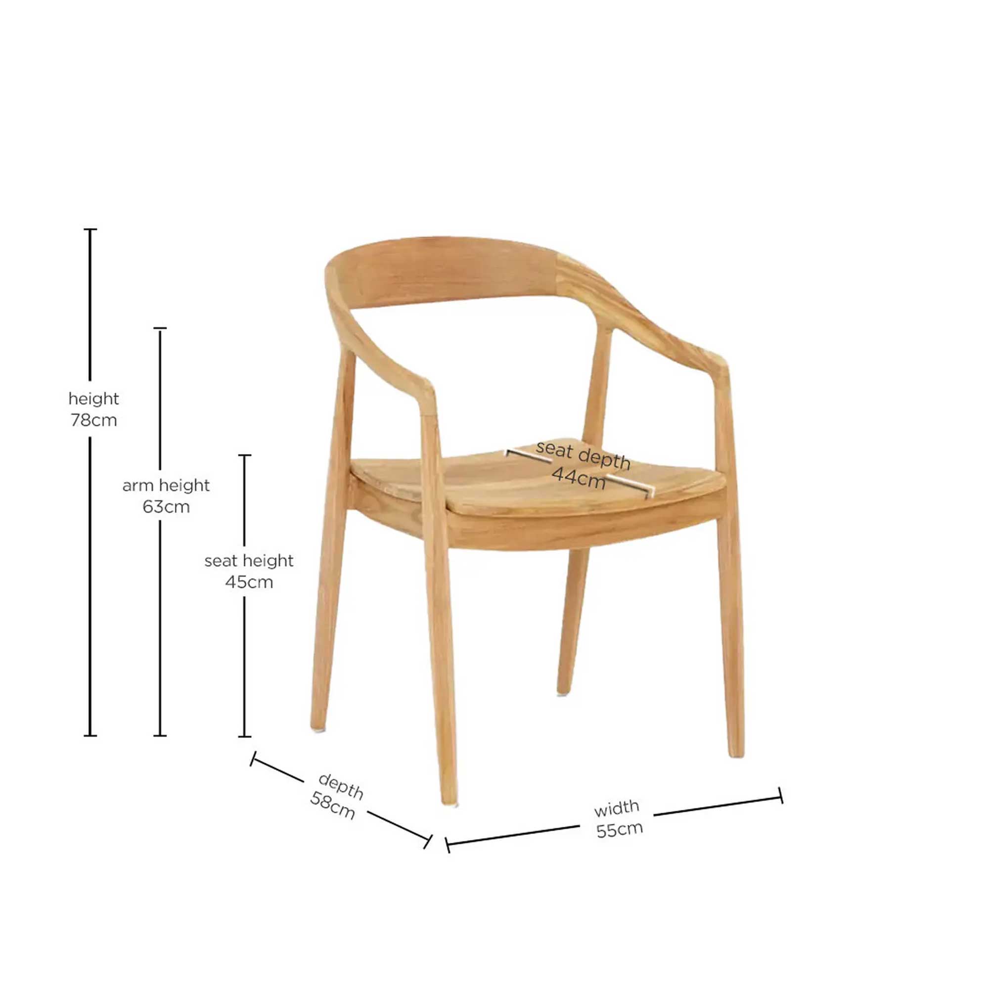 Semeru Armchair - Fine Sanded