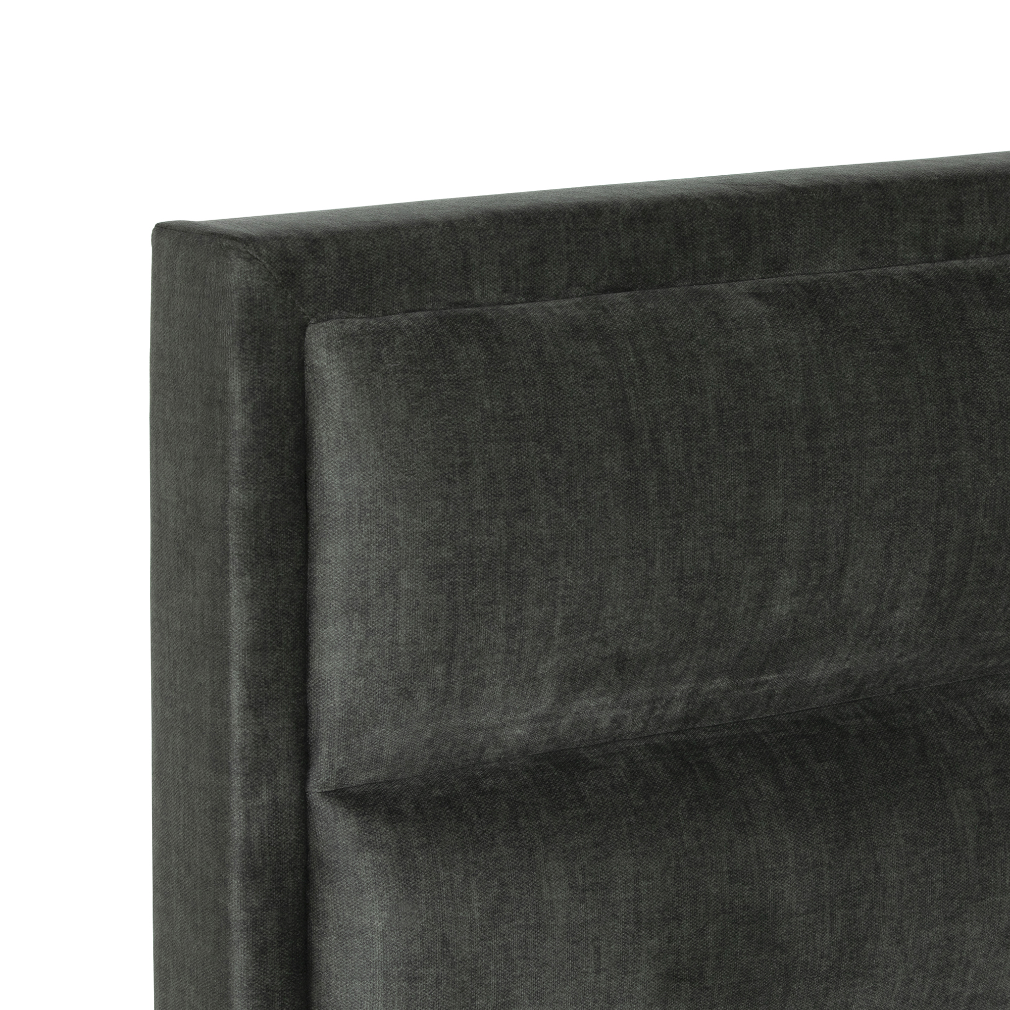 Rothbury Grey Green Fabric Double Ottoman Bed Frame, Dark Green