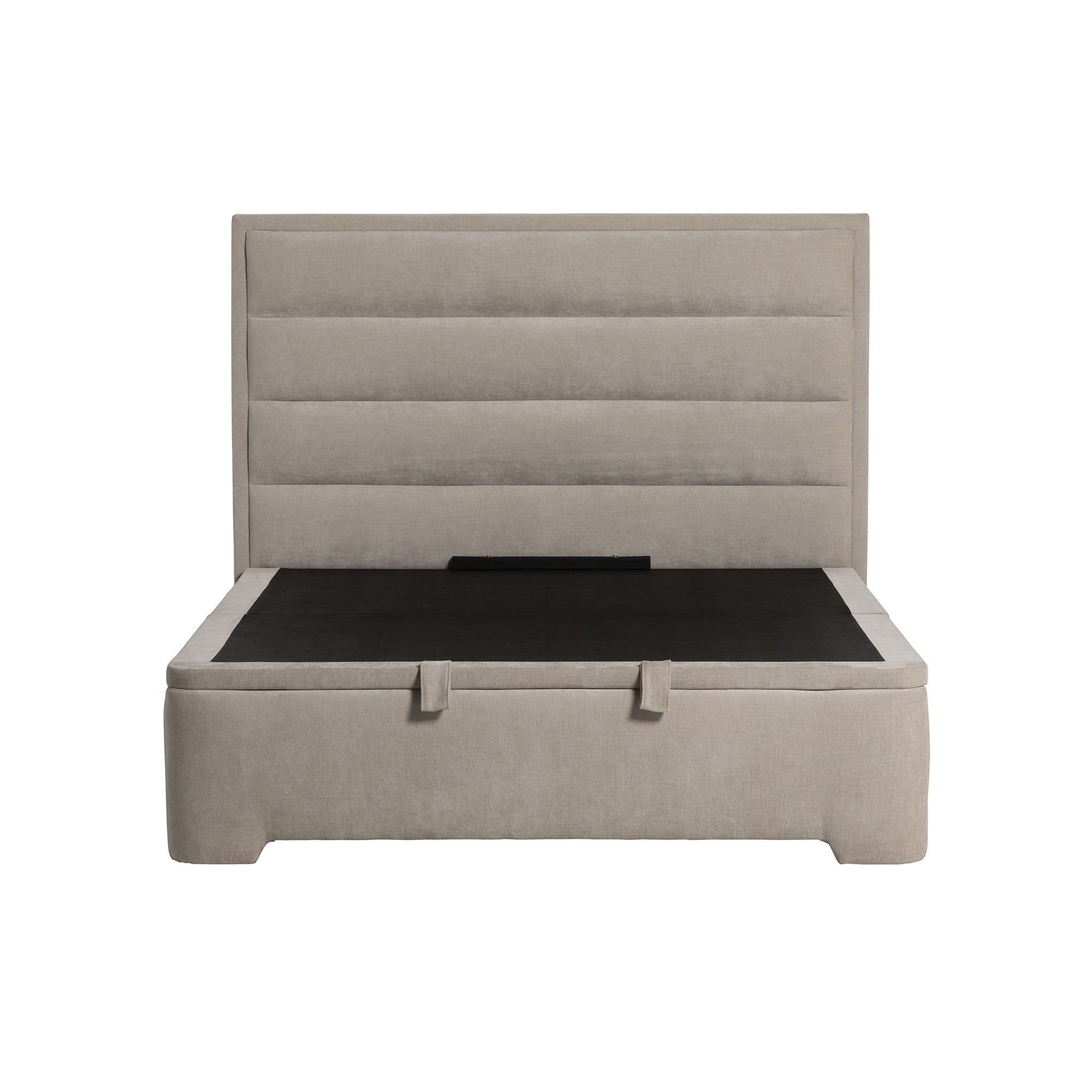 Rothbury Neutral Fabric Double Ottoman Bed Frame, Mandarin Biscuit