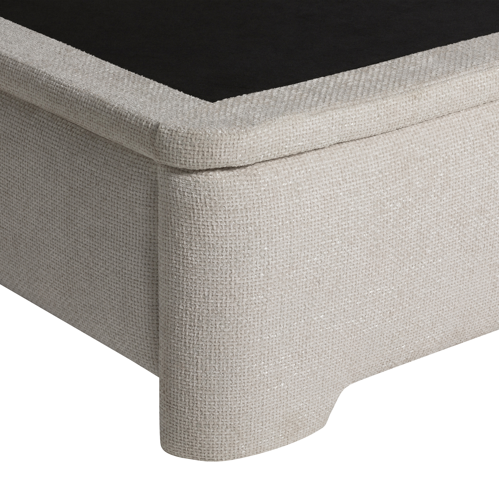 Tilbury Neutral Fabric Super King Ottoman Bed Frame, Oslo Ivory