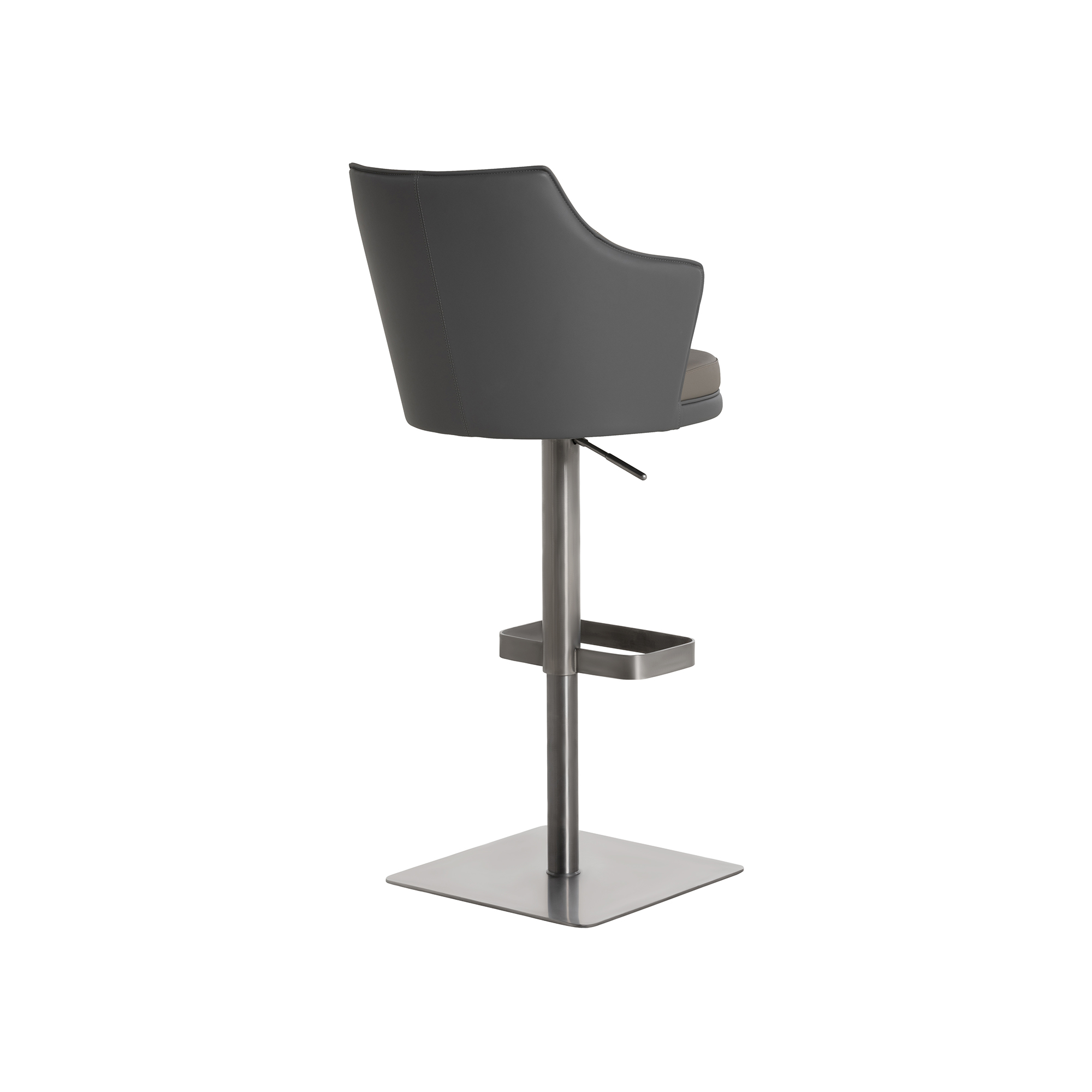 Emin Barstool - PU 22 Matt Dark Grey/PU 24 Matt Charcoal Grey