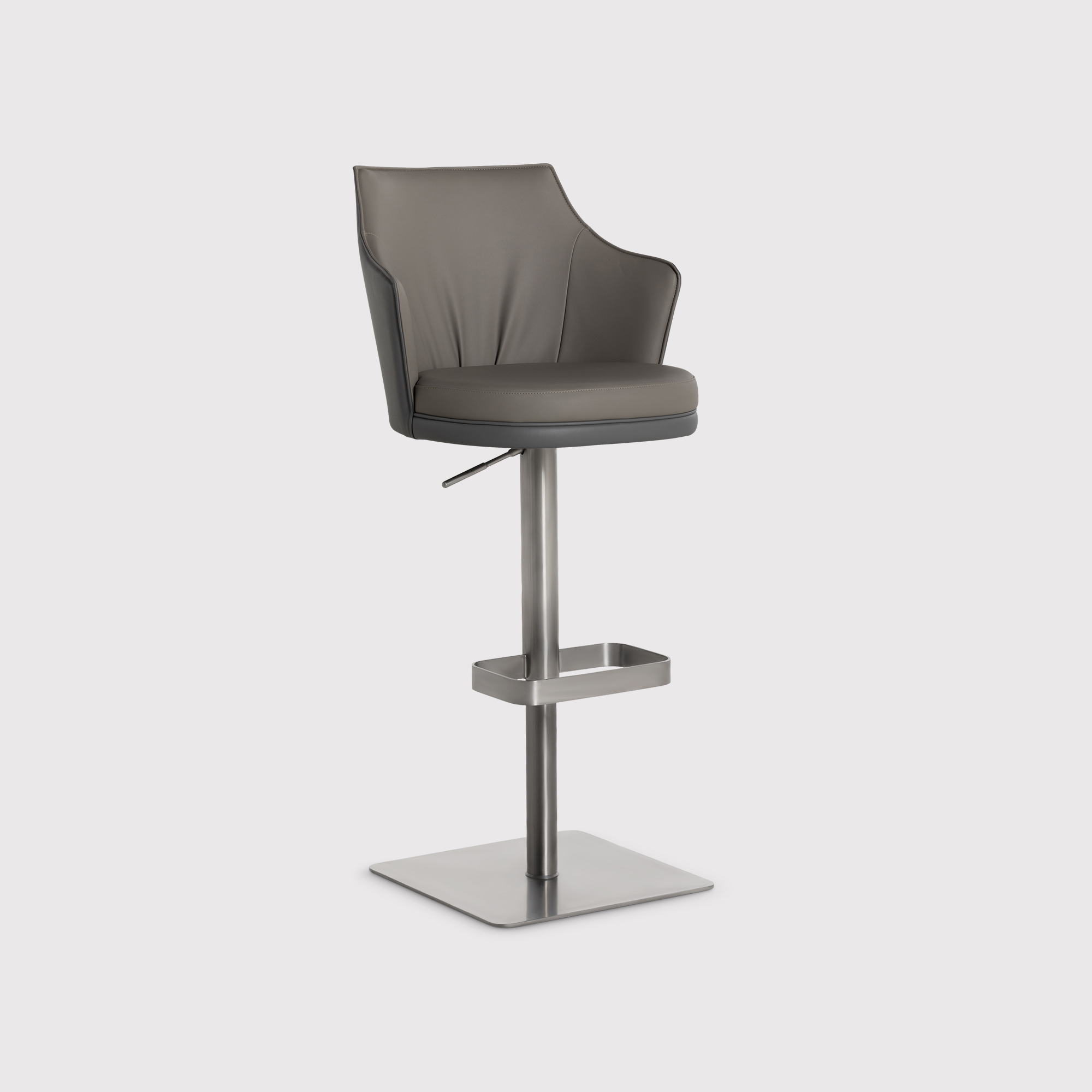Emin Barstool - PU 22 Matt Dark Grey/PU 24 Matt Charcoal Grey