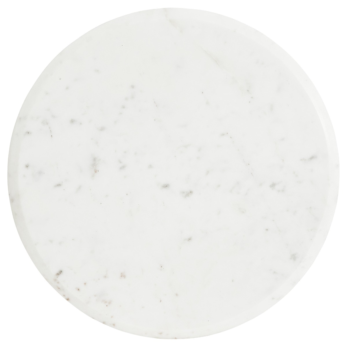 Fuji Side Table - Mango Wood And White Marble