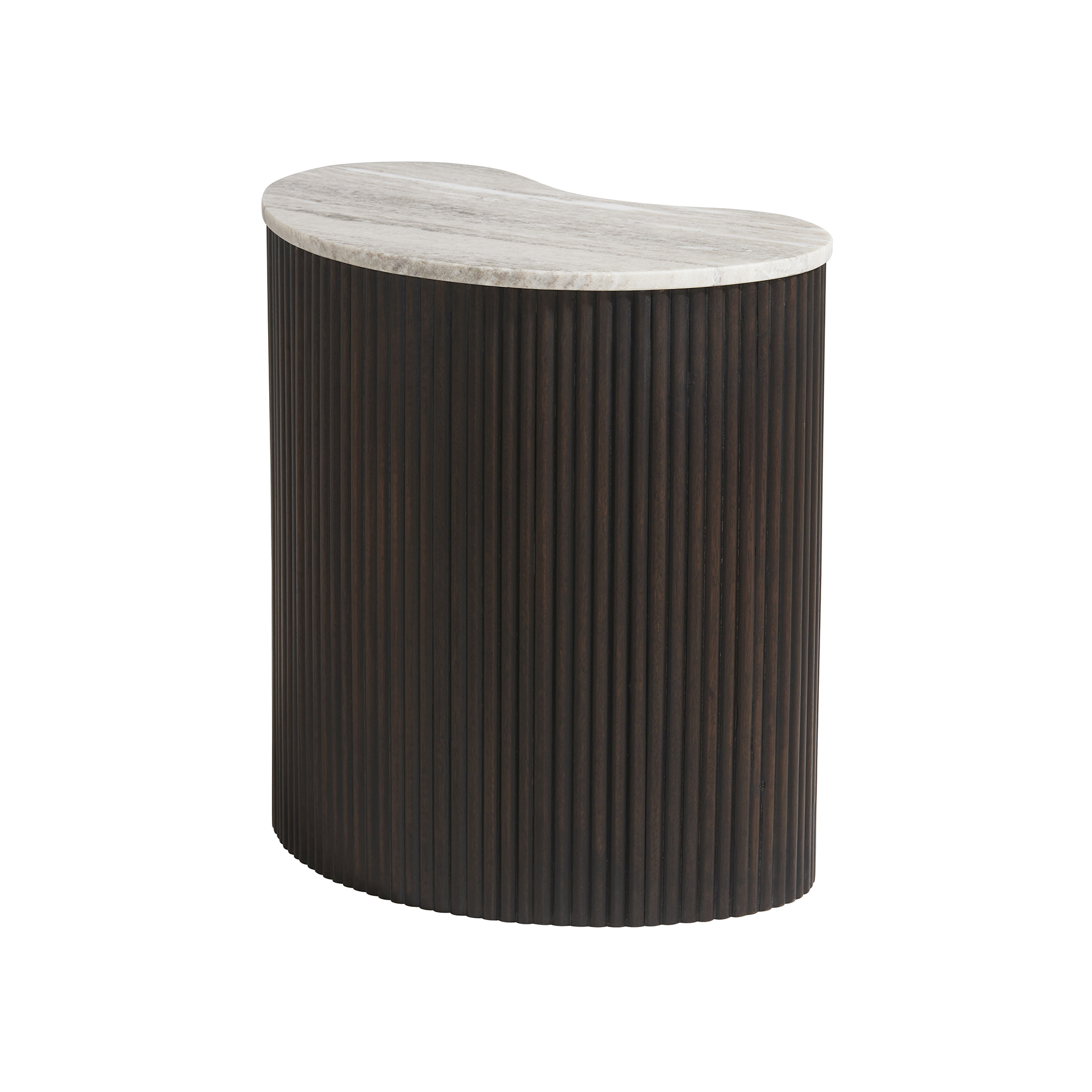 Odin Centre Table - Natural Beige marble, Mango wood