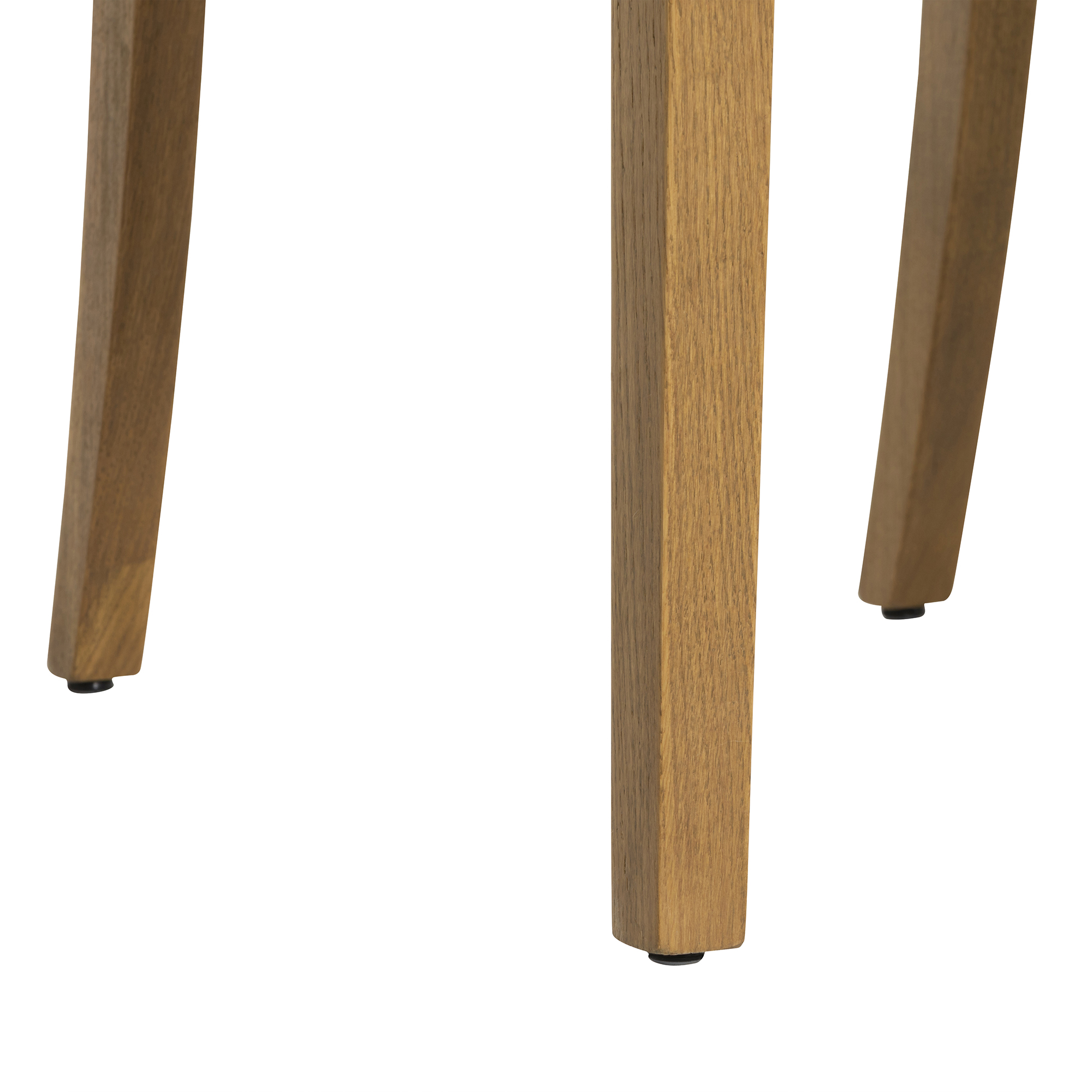 Gable x Linwood Patterned Fabric Dining Chair with Solid Wood Legs, In Linwood Kala Chestnut Light Foot With Studs