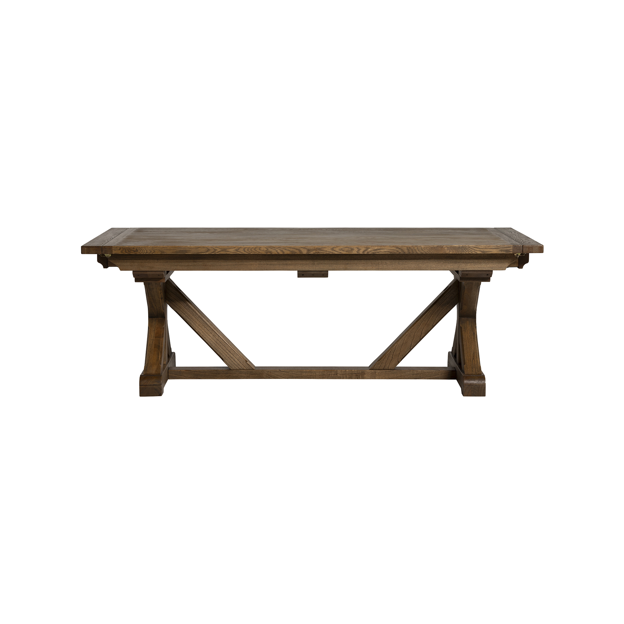 Penna Vintage Oak Extending 220-350cm Dining Table, Seat 4-8