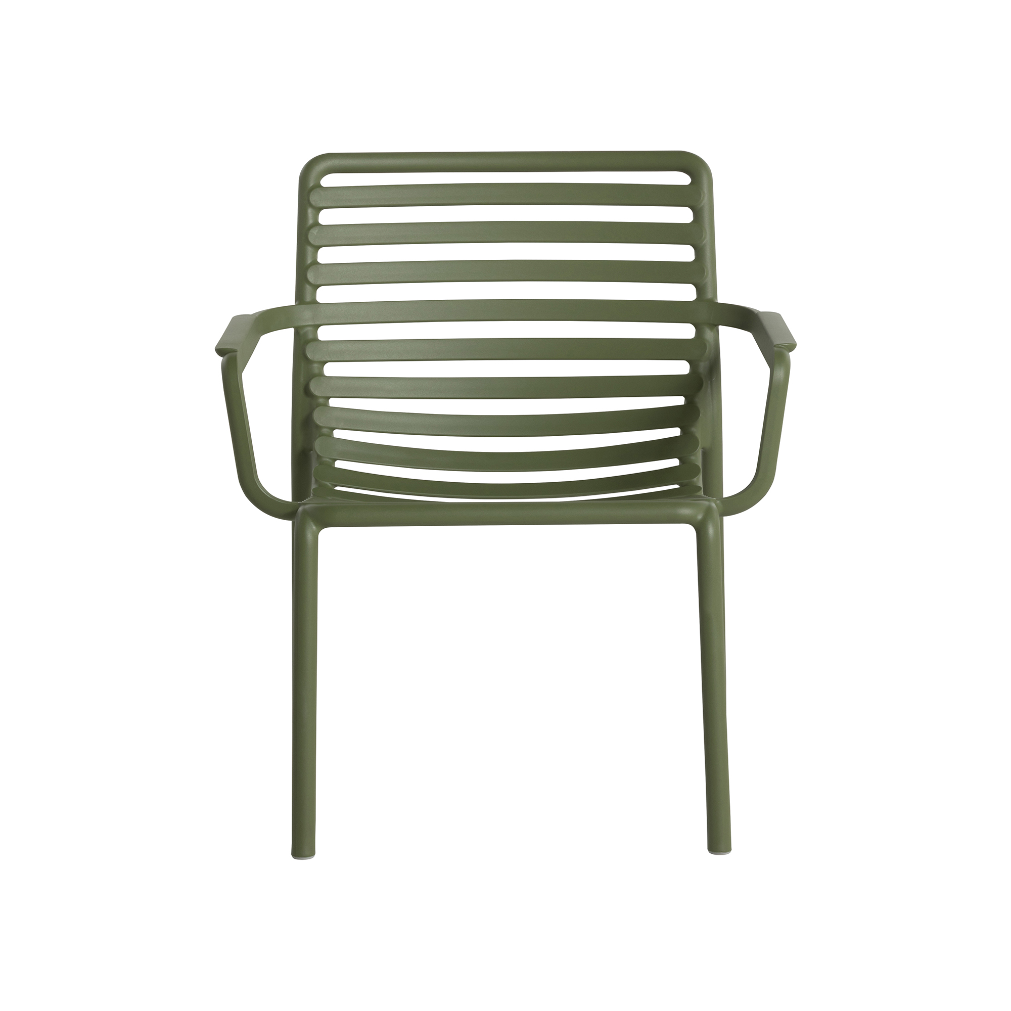 Cassis Green Recyclable Plastic Garden Chair, Agave