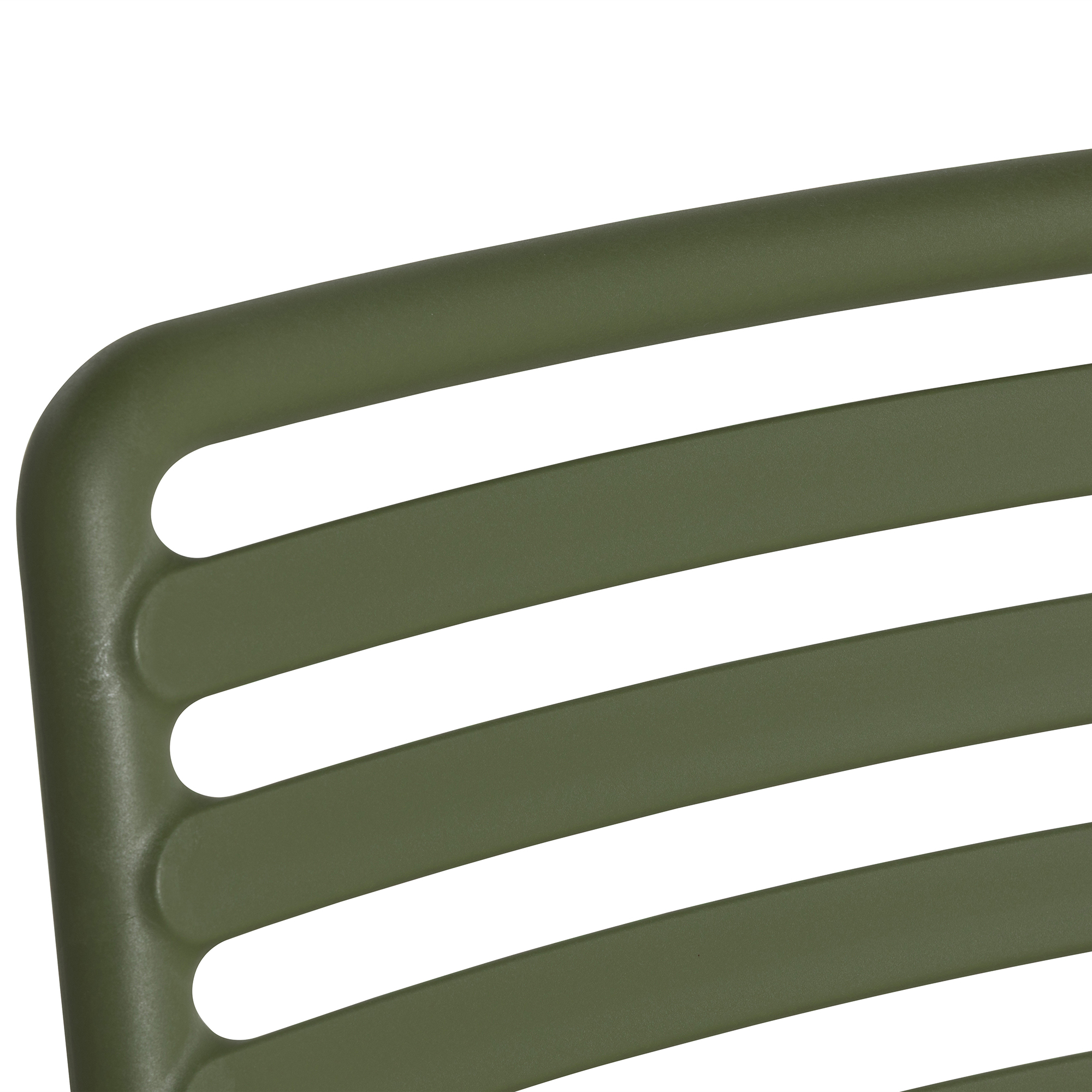 Cassis Green Recyclable Plastic Garden Chair, Agave