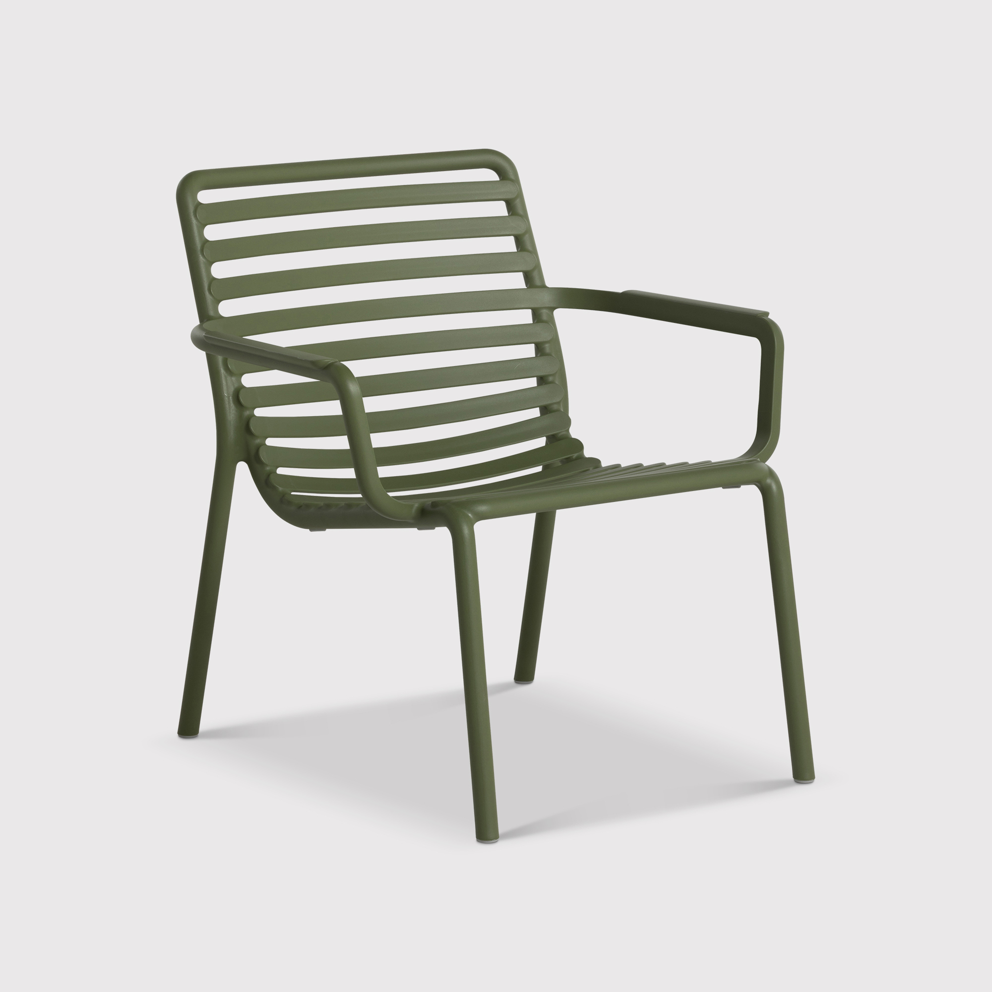 Cassis Green Recyclable Plastic Garden Chair, Agave