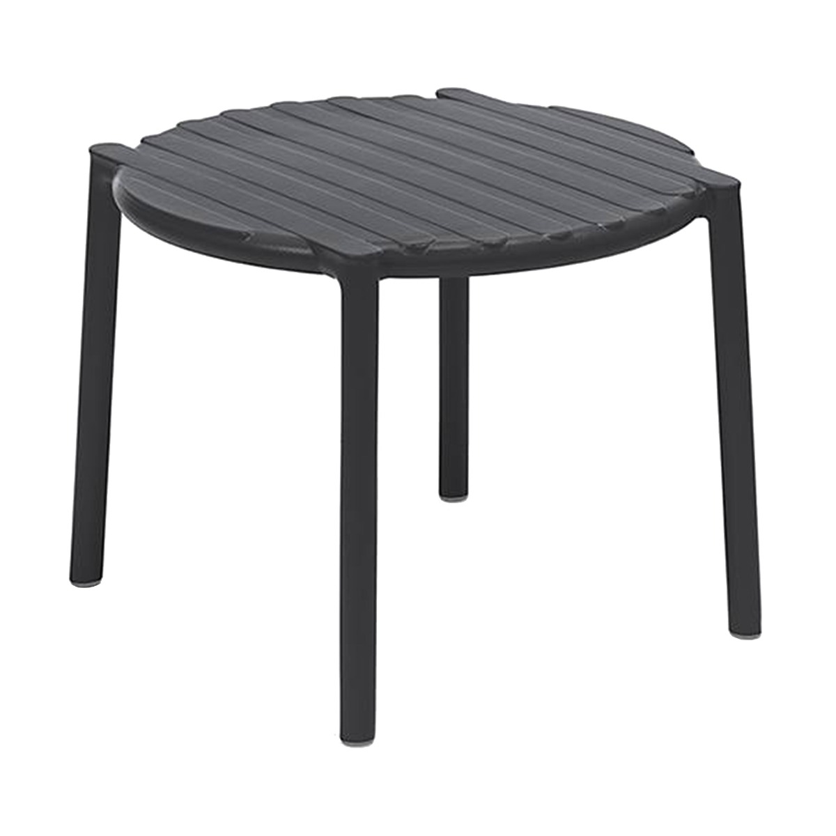 Lima Dark Grey Recycled Plastic Garden Side Table