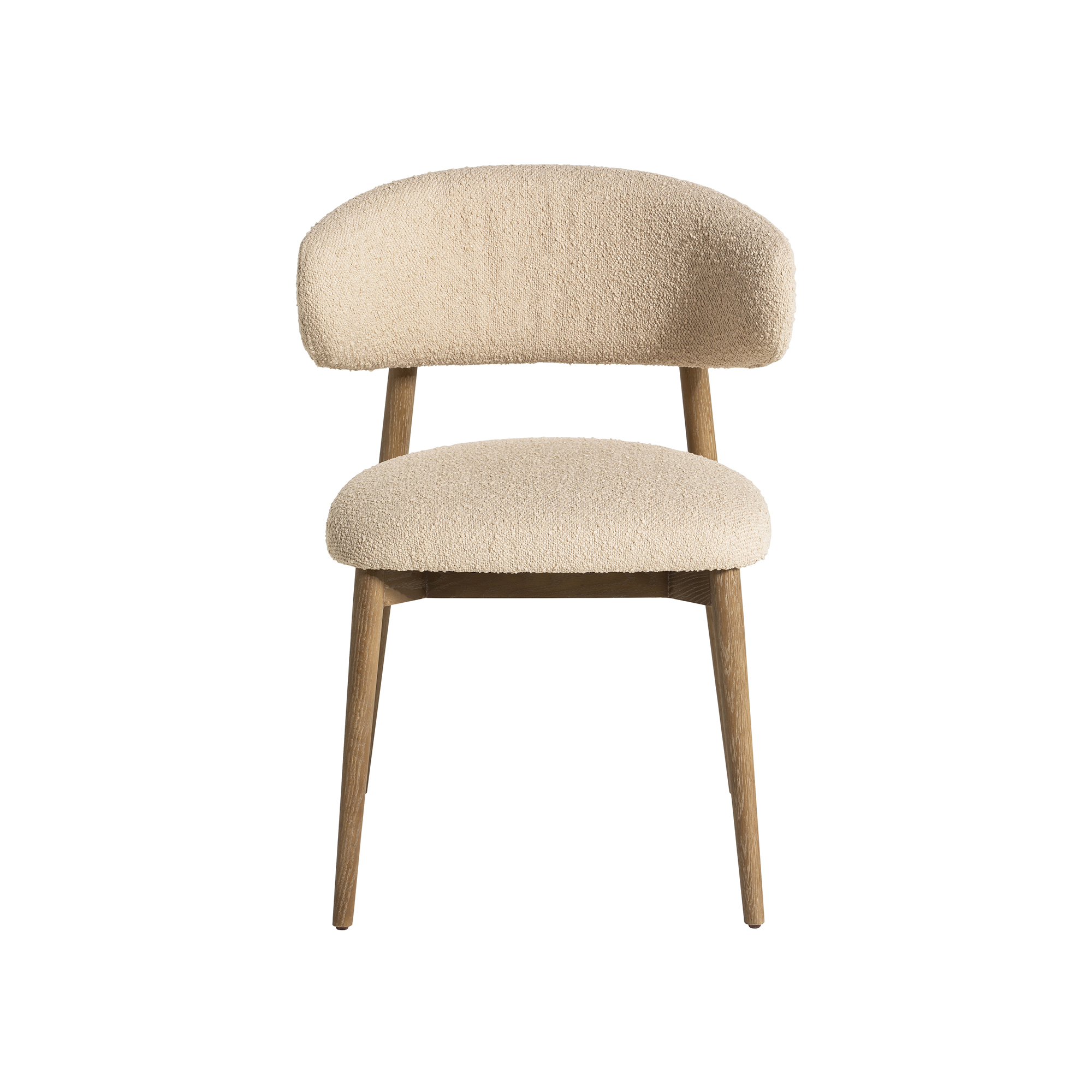 Lexa Dining Chair - In PJ296 Boucle Beige with PFK075 Legs