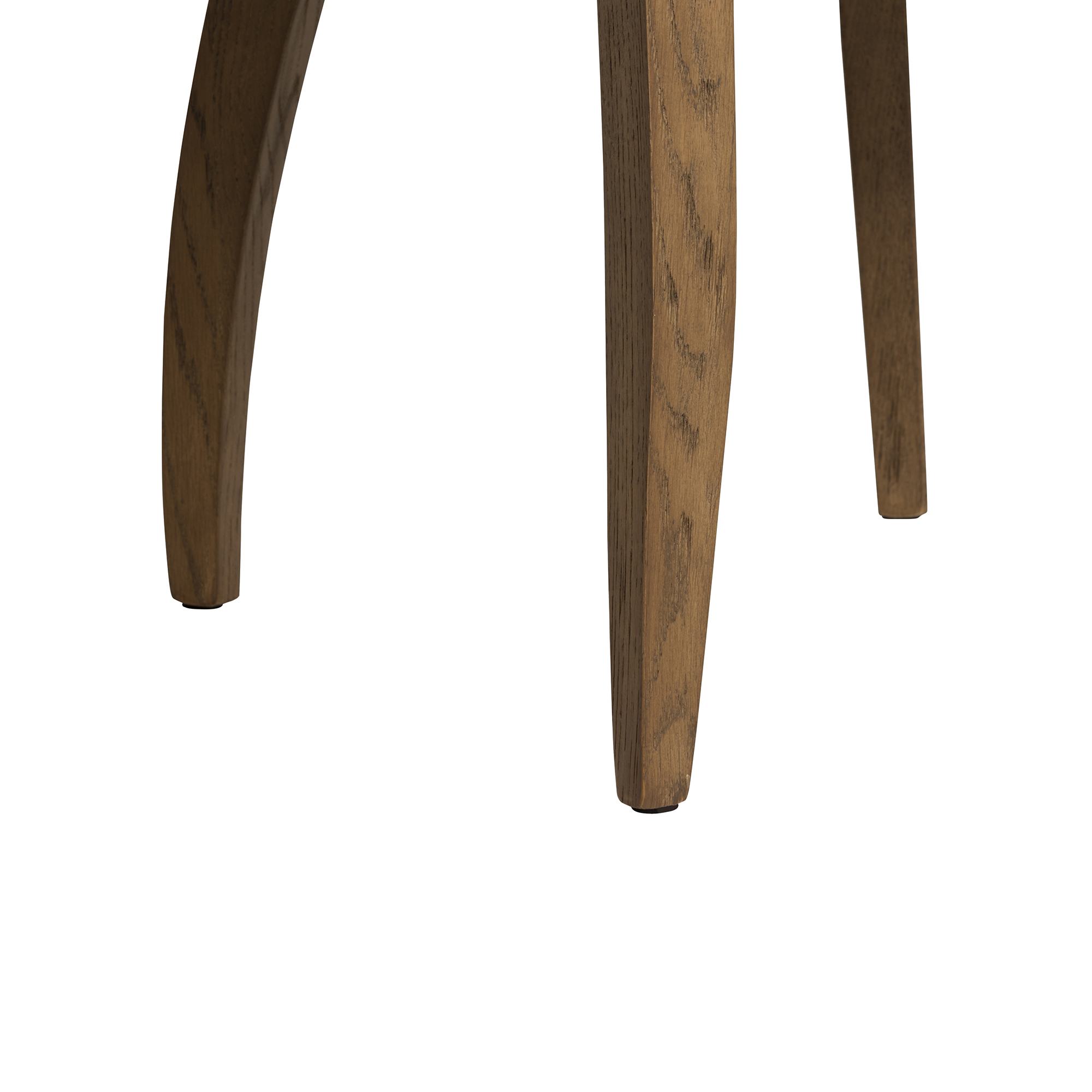 Otto Dining Chair - PJ822 White and Cream and Antique Brass Studs