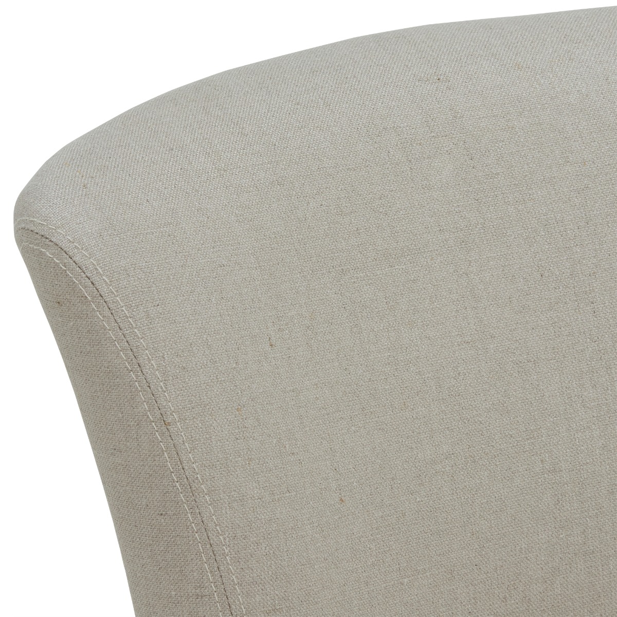Otto Dining Chair - PJ810 White Fabric and Silver Studs