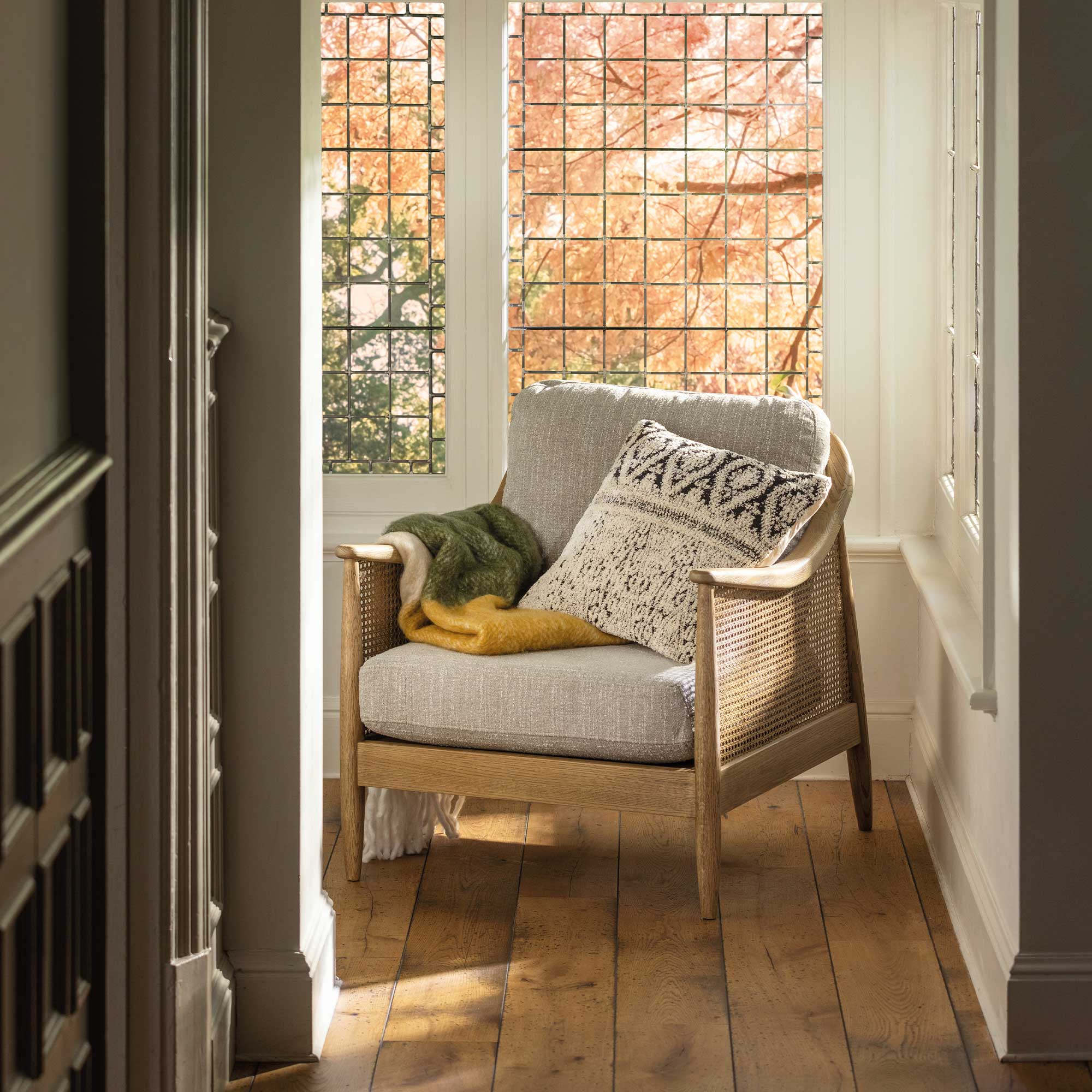 Yardley Armchair - PJ254 Light Green and PJF074 Legs