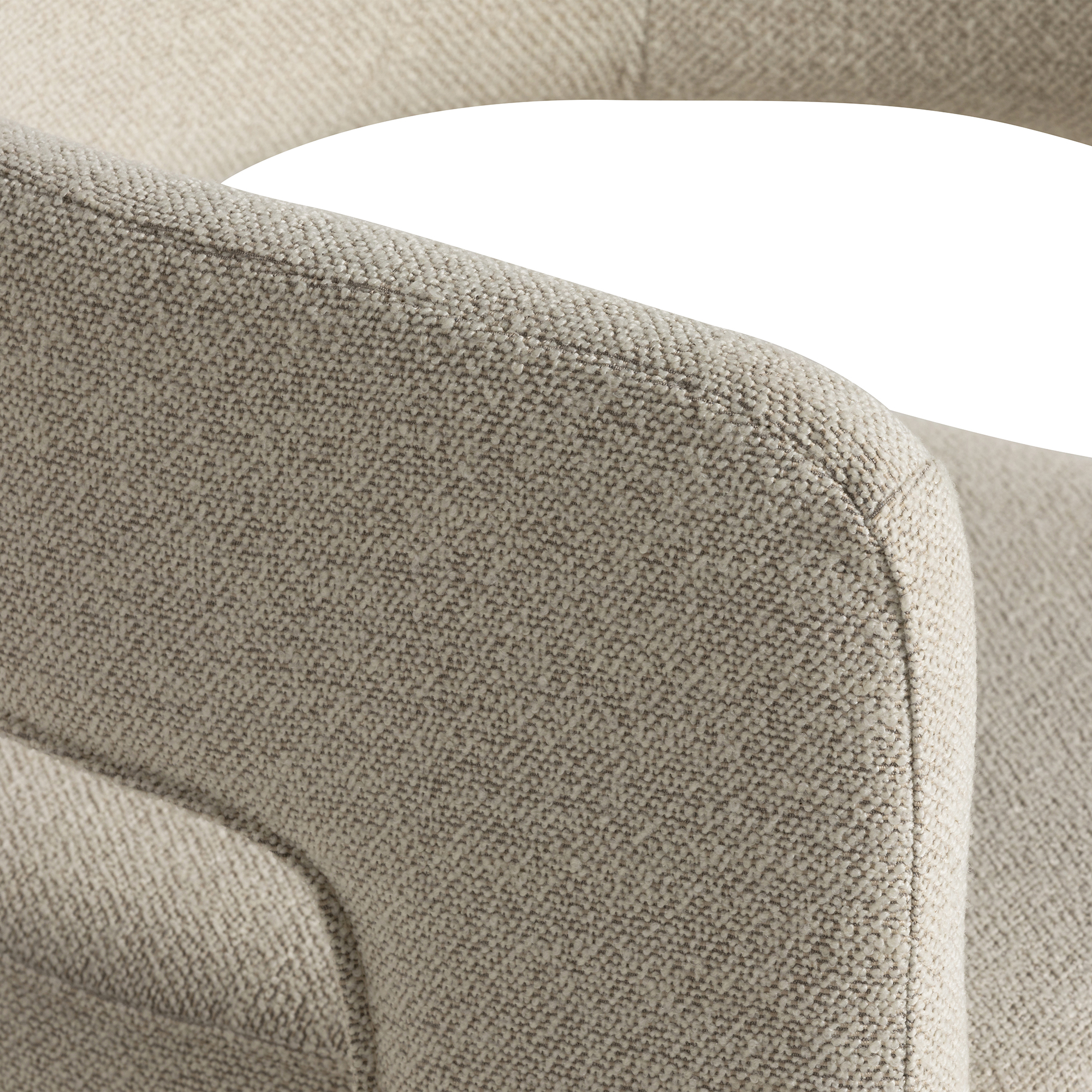 Koda Dining Chair - In White Fabric