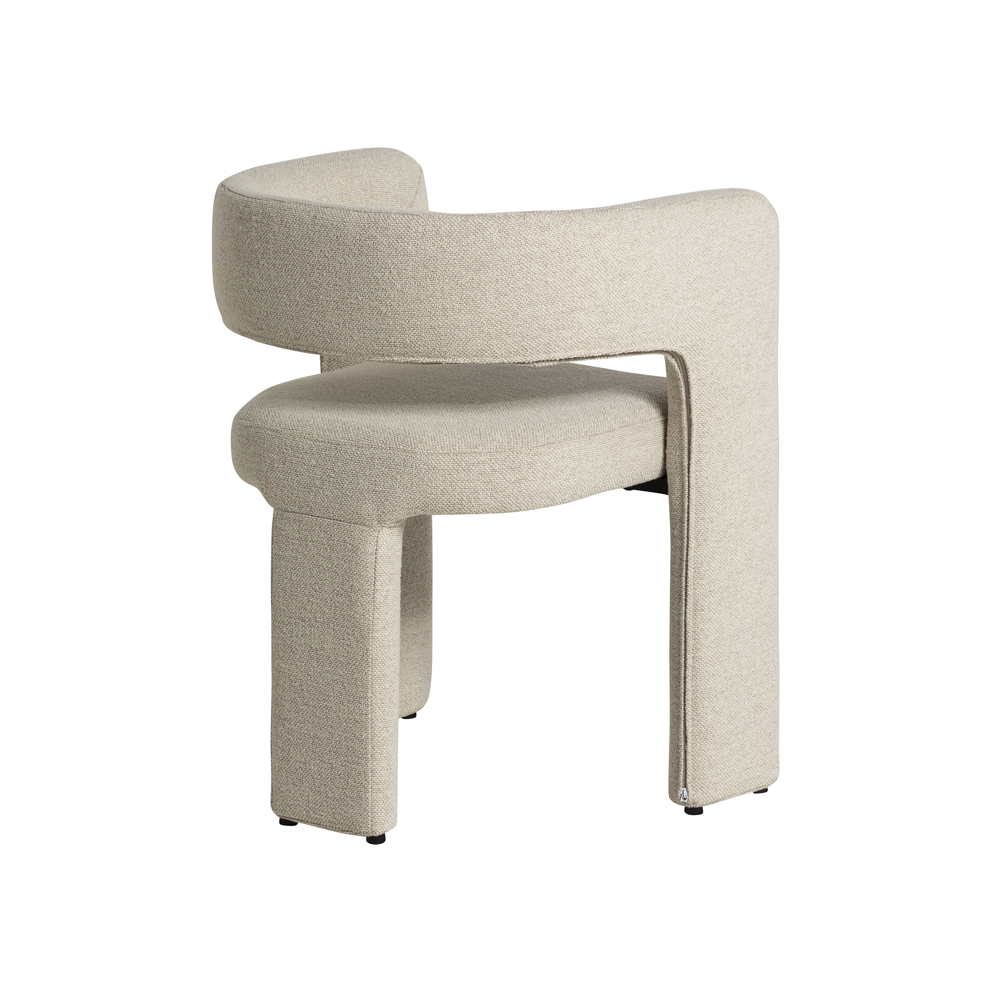 Koda Dining Chair - In White Fabric