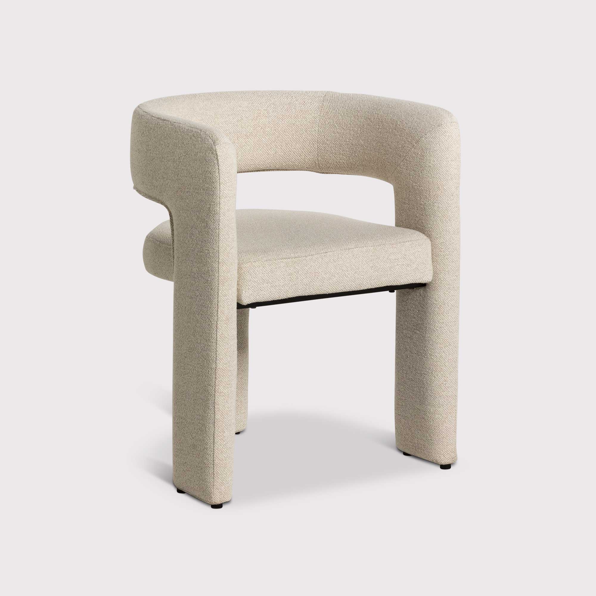 Koda Dining Chair - In White Fabric