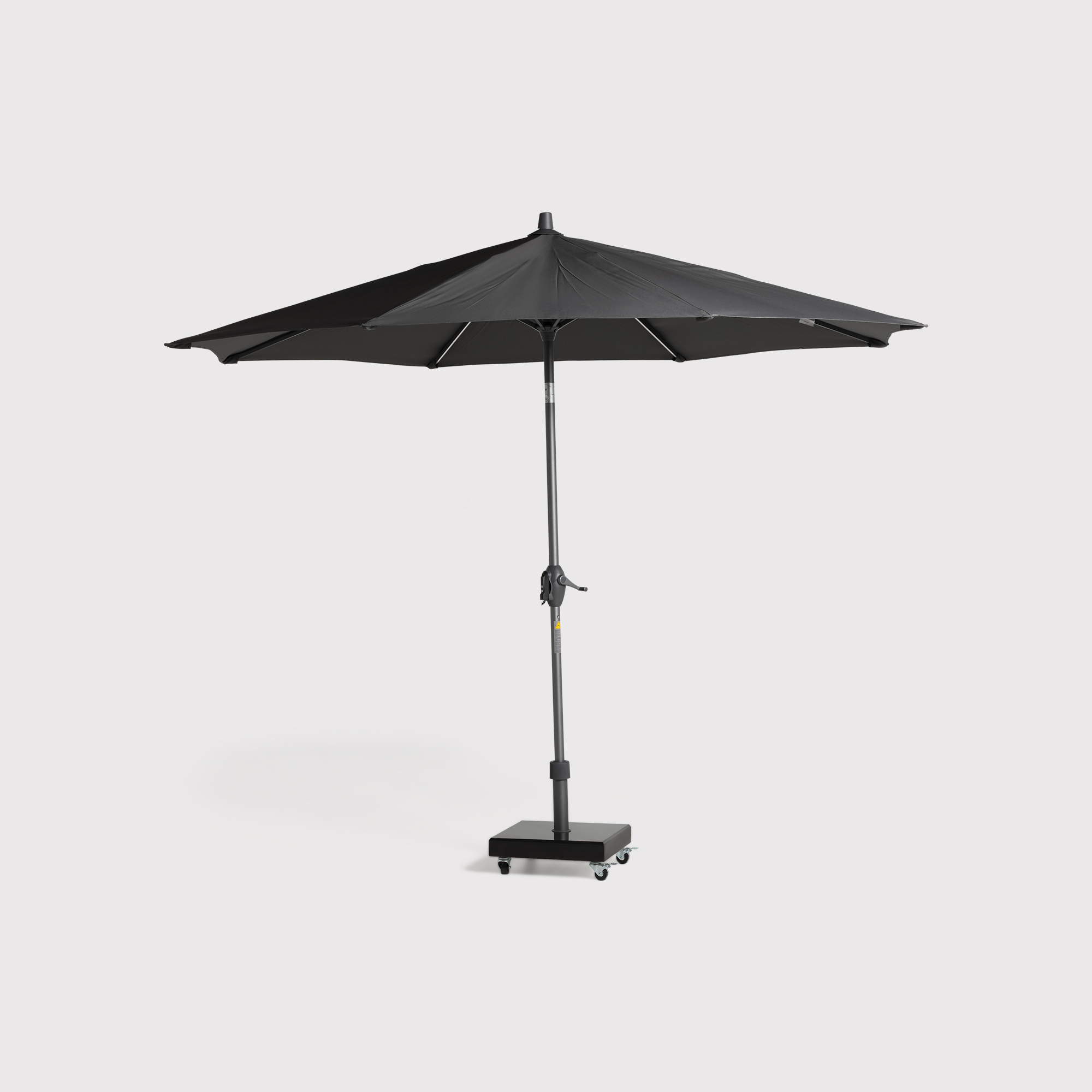 Cove Led 3M Anthracite and Granite Tilting Parasol, Cover Included