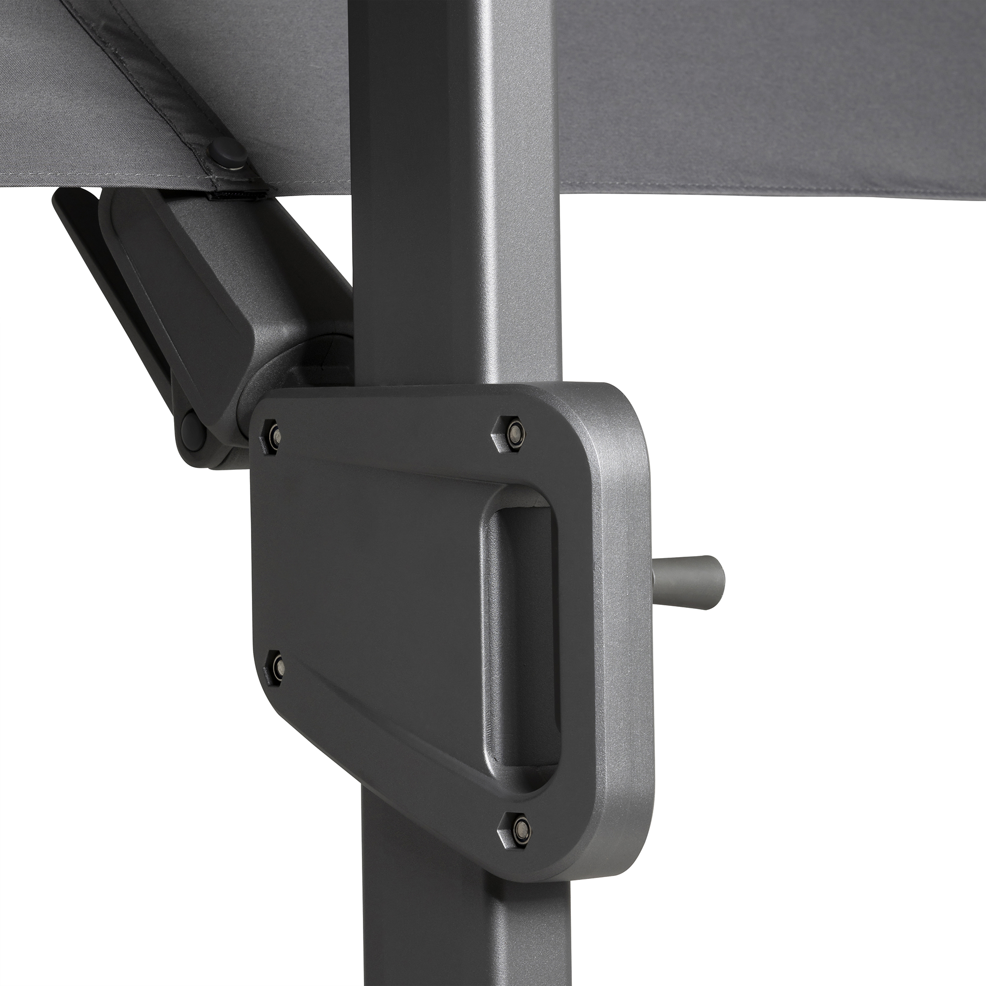 Reef Anthracite Grey 3M Parasol With Wheel Base and Protective Cover