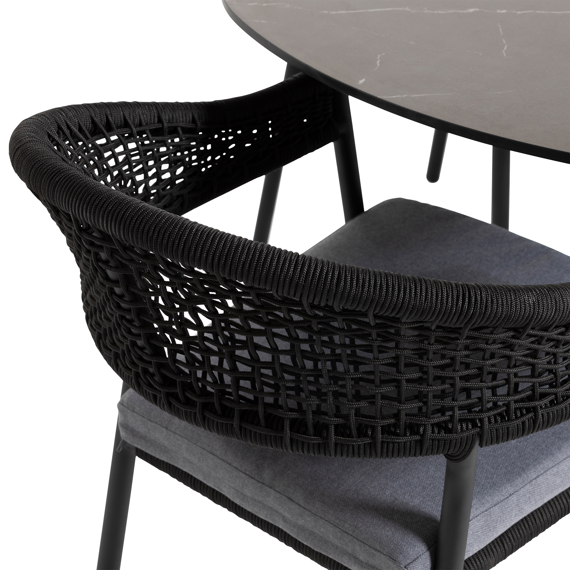 Torino Bazel Grey Dining Chair, Anthracite