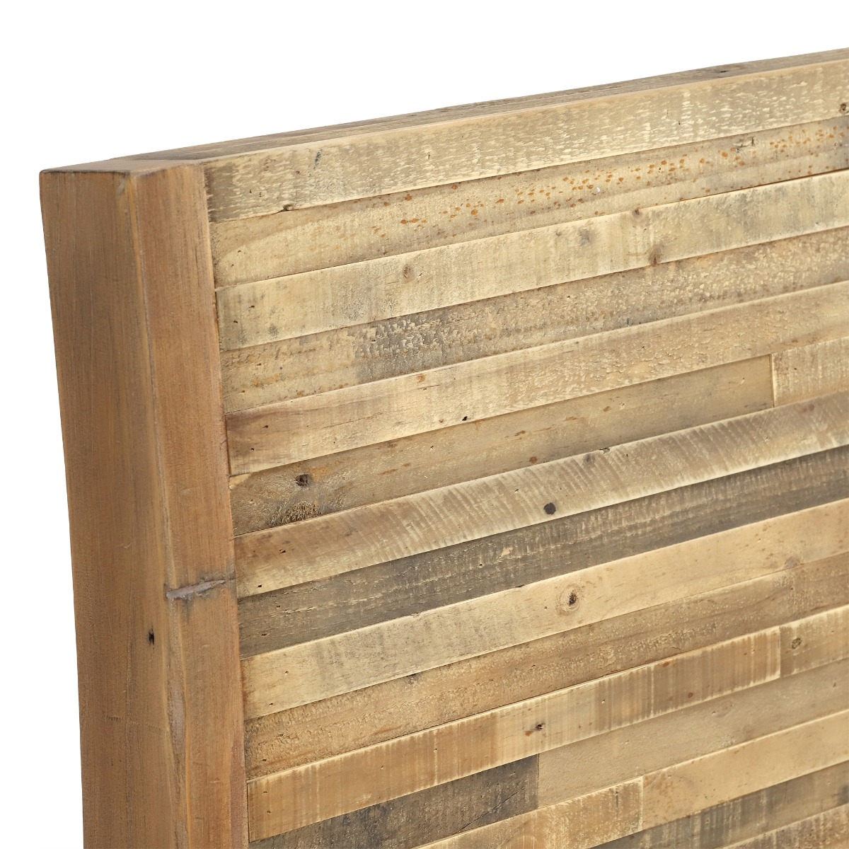 Charlie Reclaimed Wood Super King Low End Bed Frame , Oaklands/Rustic Natural