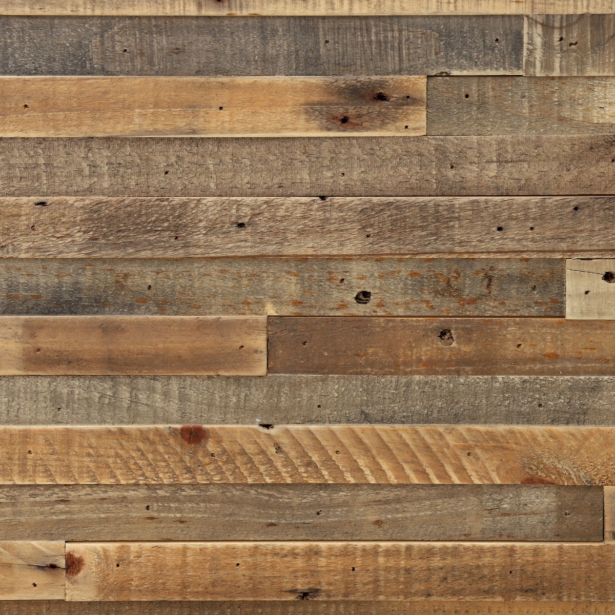 Charlie Reclaimed Wood King High End Bed Frame , Oaklands/Rustic Natural