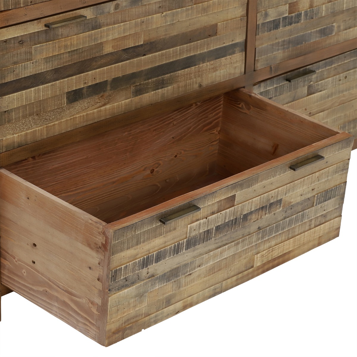 Charlie Reclaimed Wood 7 Drawer Dresser, Oaklands/Rustic Natural