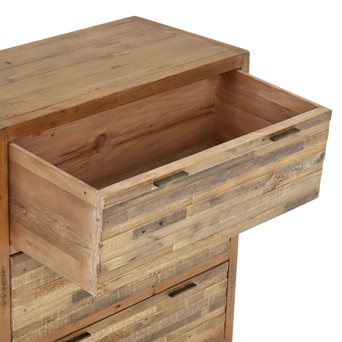 Charlie Reclaimed Wood 3 Drawer Chest, Oaklands/Rustic Natural