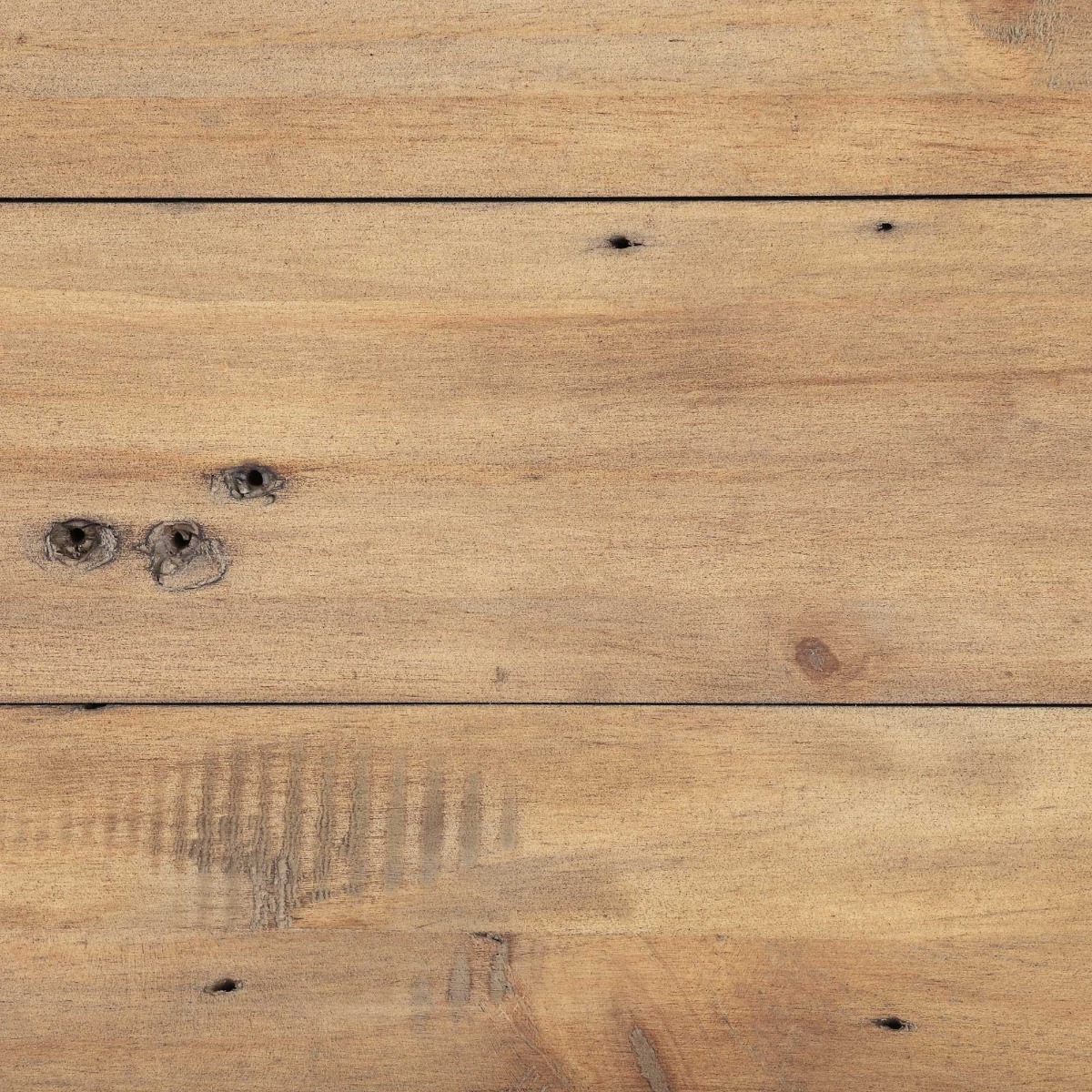 Lewes 3 Drawer Wide Bedside - Reclaimed Sundried Wheat Finish