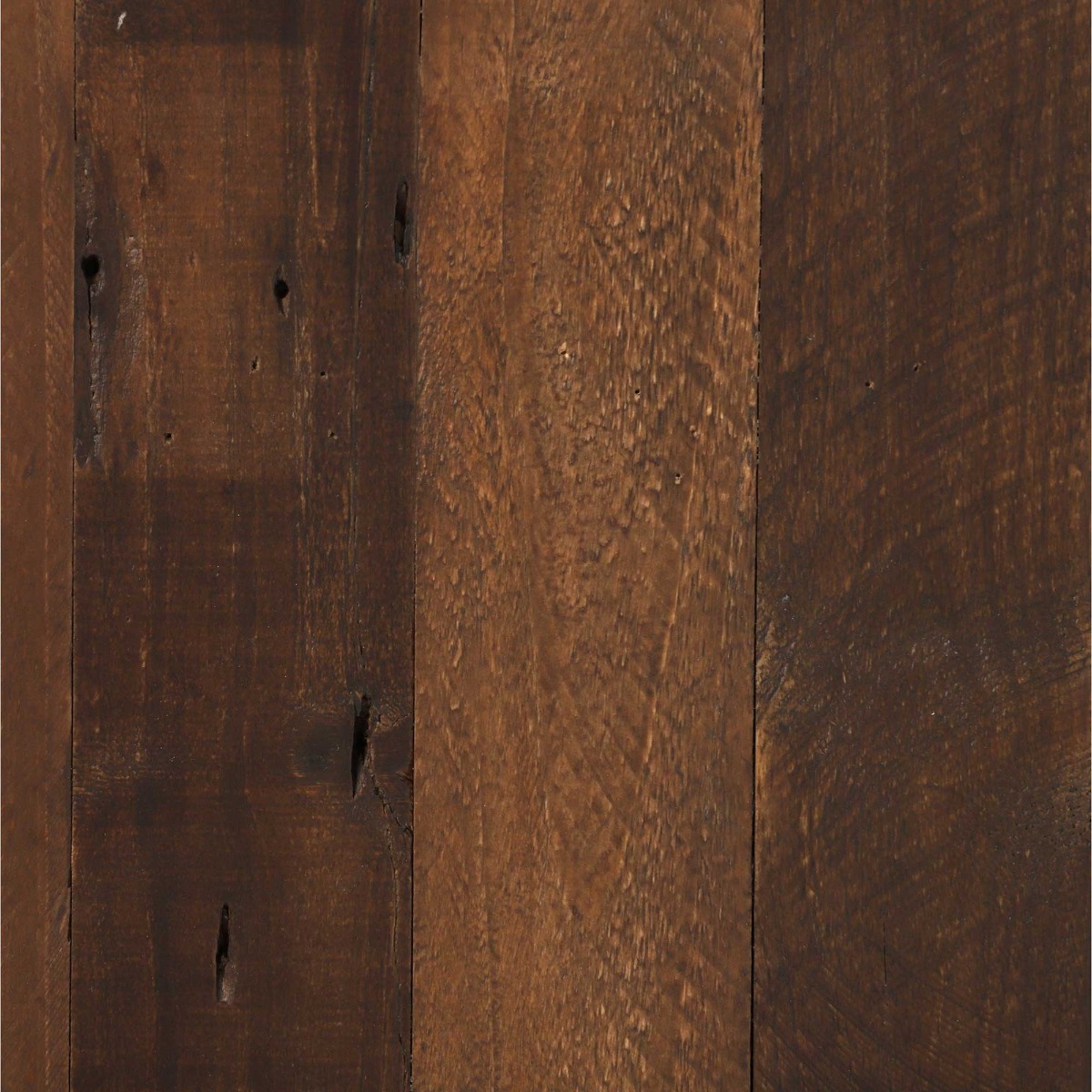 Modi Reclaimed Wood Lowline TV Cabinet with 2 Drawers, Rustic Saddle Tan with Brass Legs