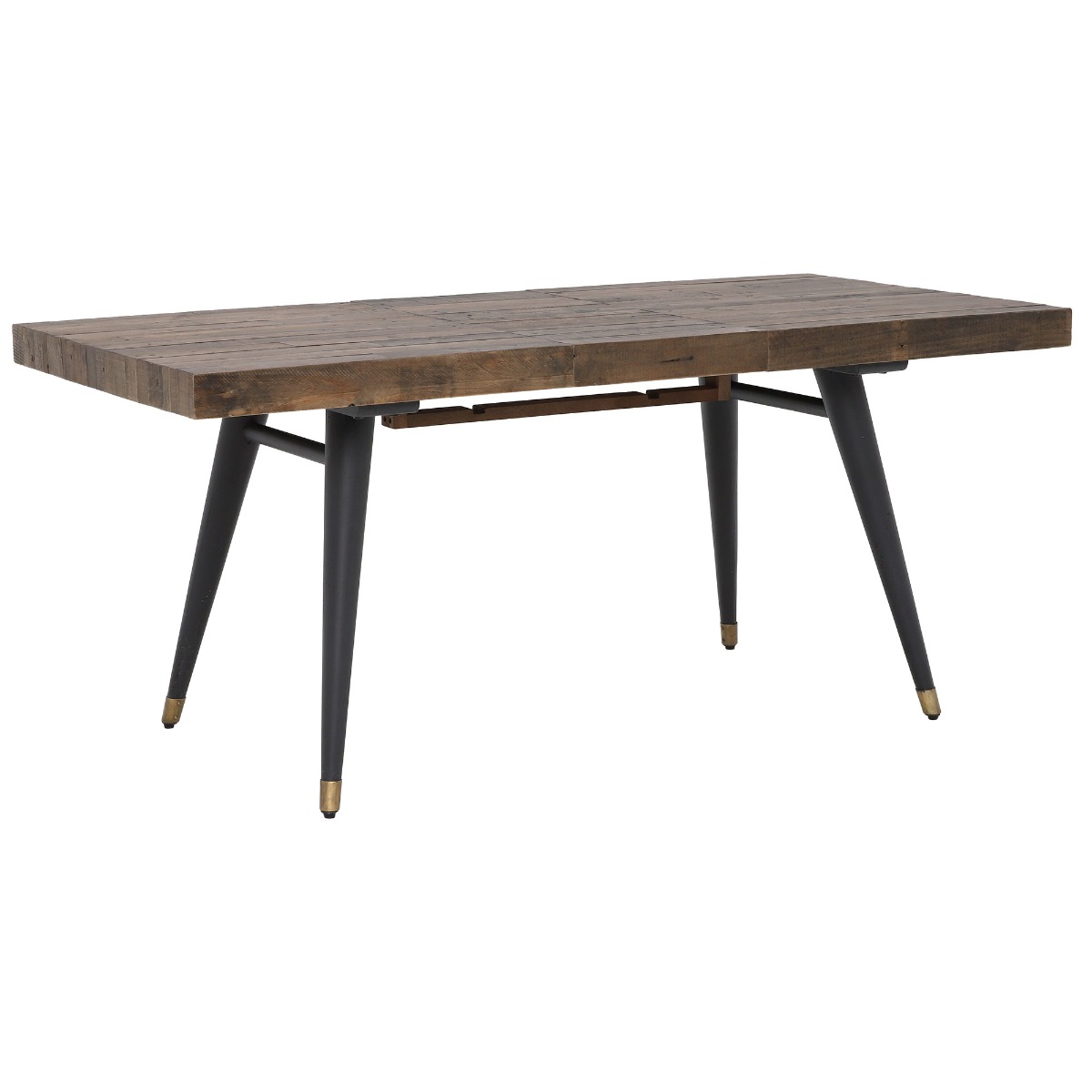 Modi 140cm-180cm Reclaimed Wood Extending Dining Table, Seats 4-6 , Rustic Saddle Tan
