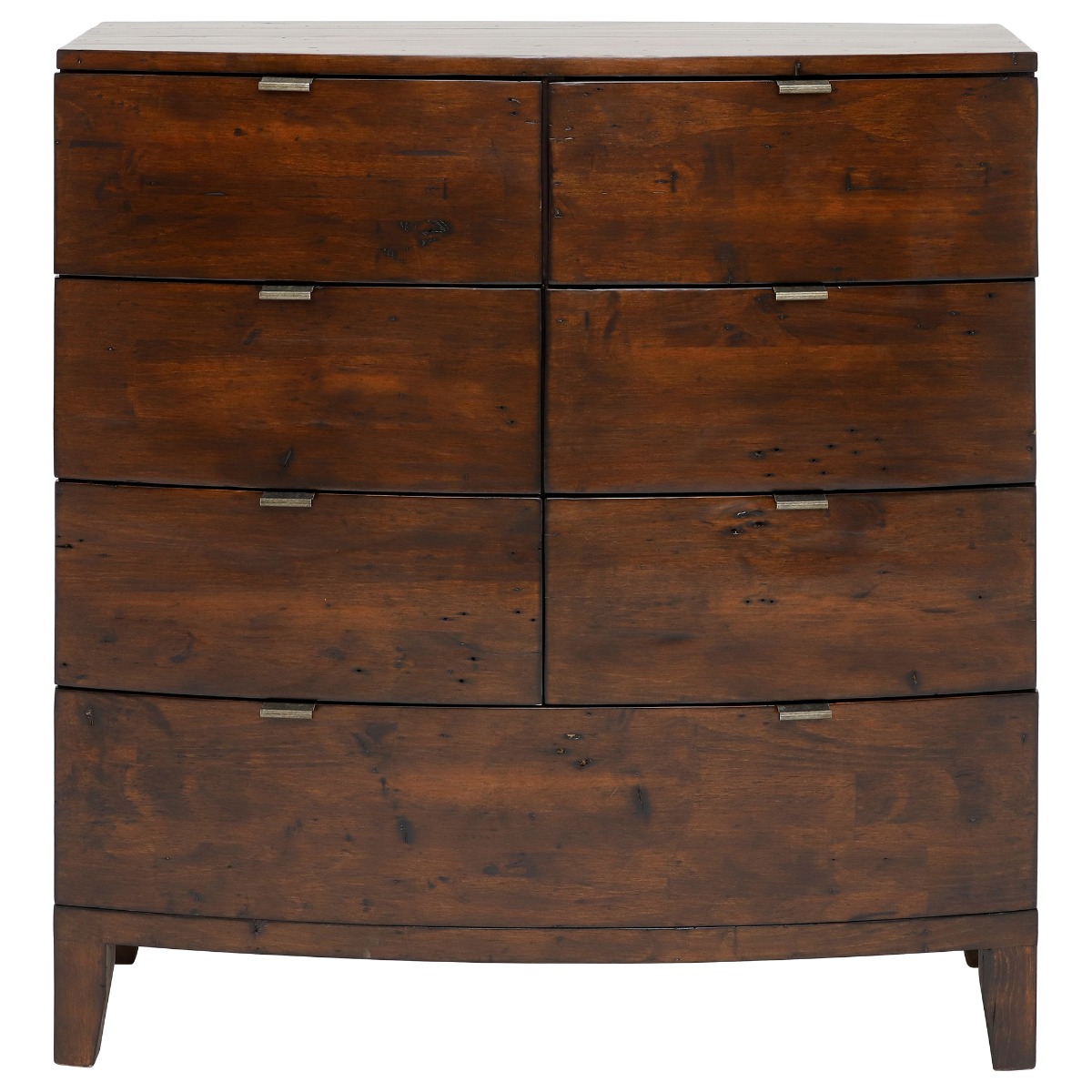 Navajos Reclaimed Wood 7 Drawer Chest, Reclaimed Pinewood Finish