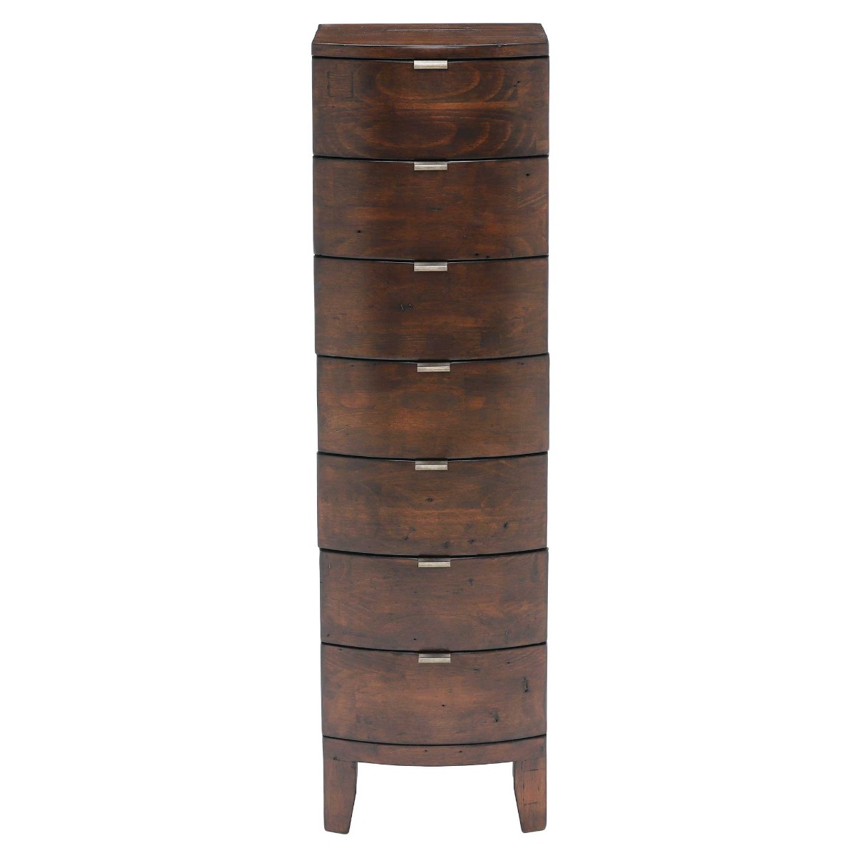 Navajos Reclaimed Wood 7 Drawer Tallboy, Reclaimed Pinewood Finish