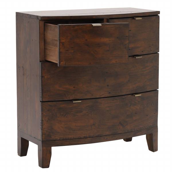 Navajos Reclaimed Wood 4 Drawer Chest, Reclaimed Pinewood Finish