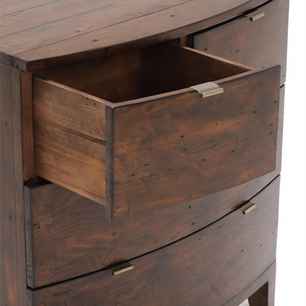 Navajos Reclaimed Wood 4 Drawer Chest, Reclaimed Pinewood Finish