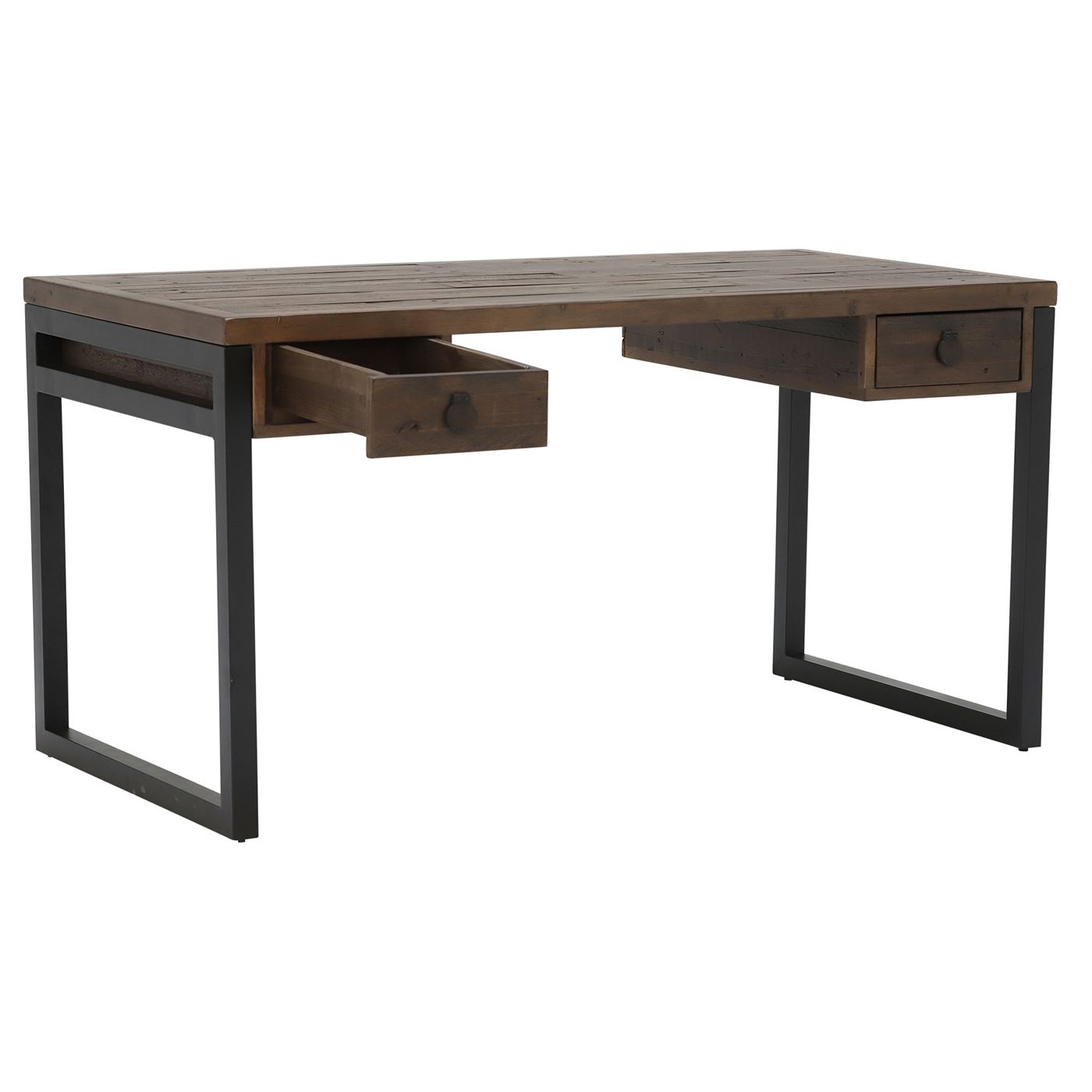 Tacoma Slim Office Desk, Matt Black