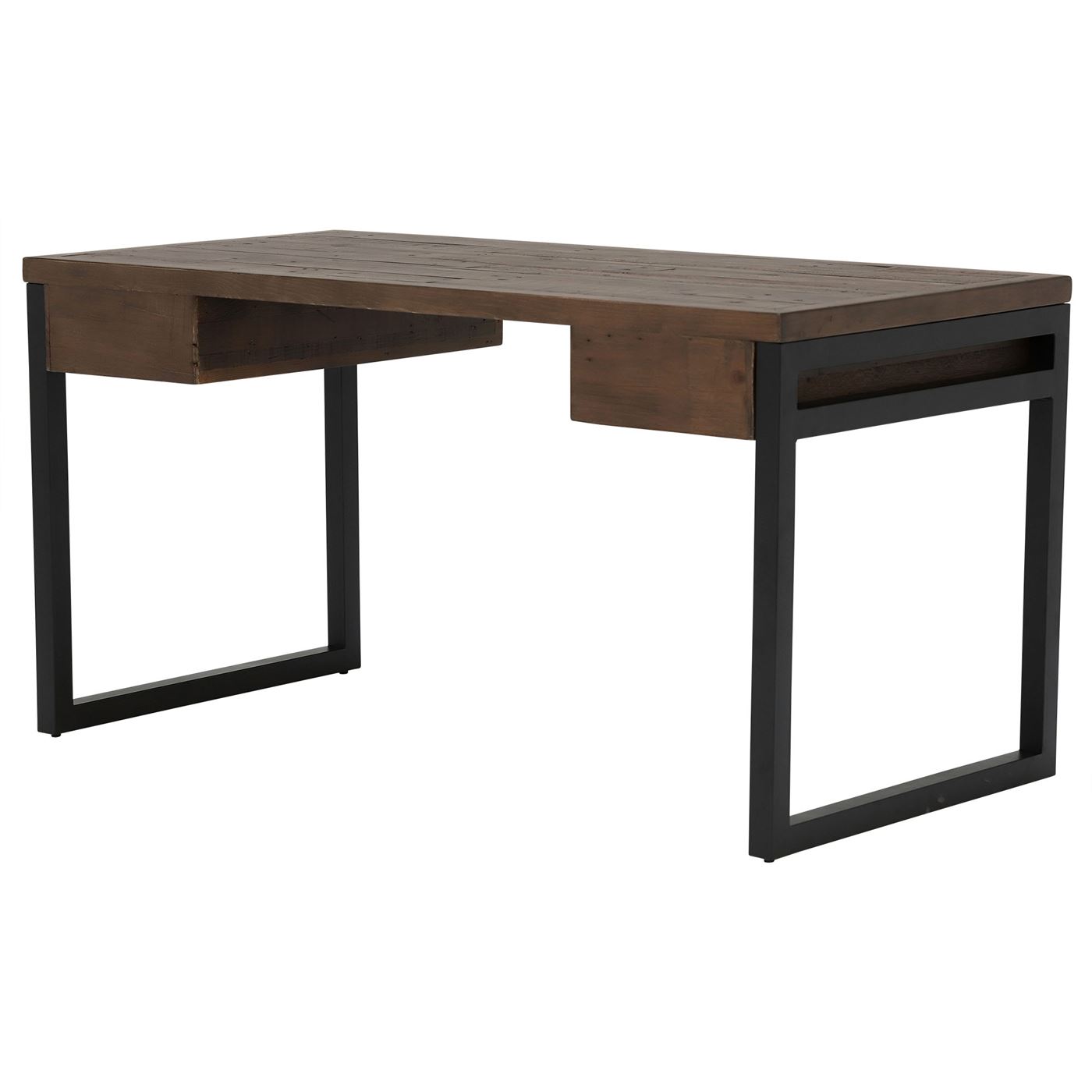 Tacoma Slim Office Desk, Matt Black