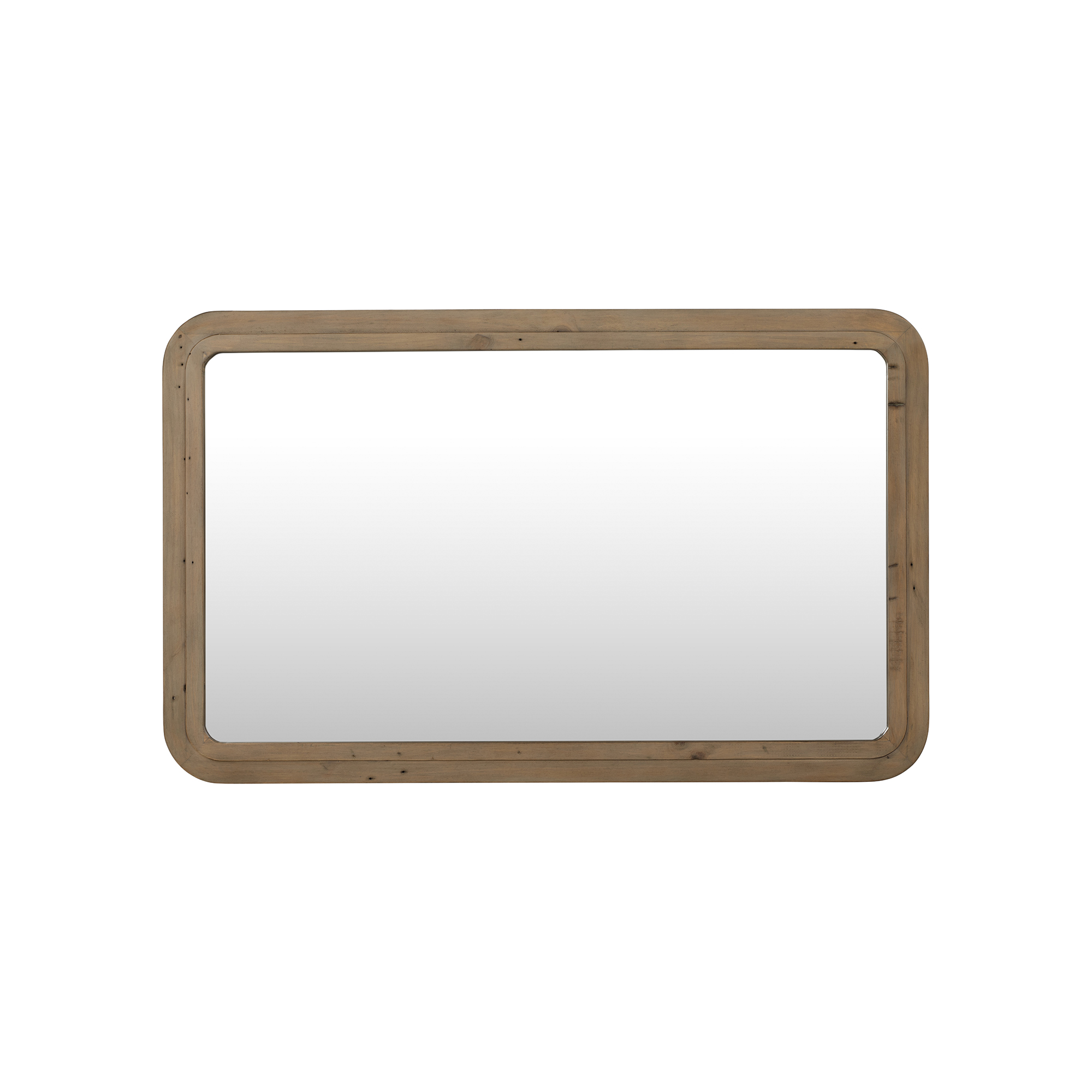 Tosca Reclaimed Wood Wall Mirror, Scrubbed teak