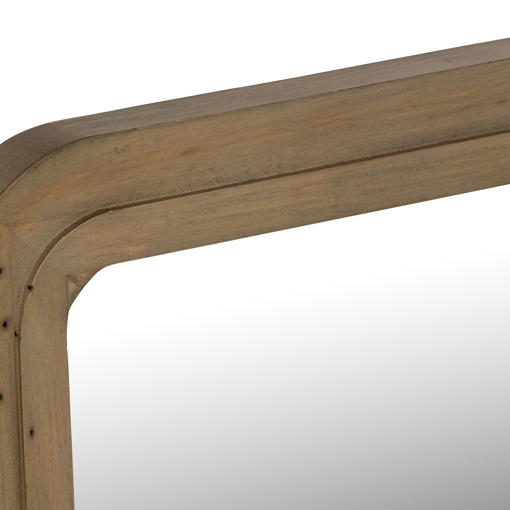 Tosca Reclaimed Wood Wall Mirror, Scrubbed teak